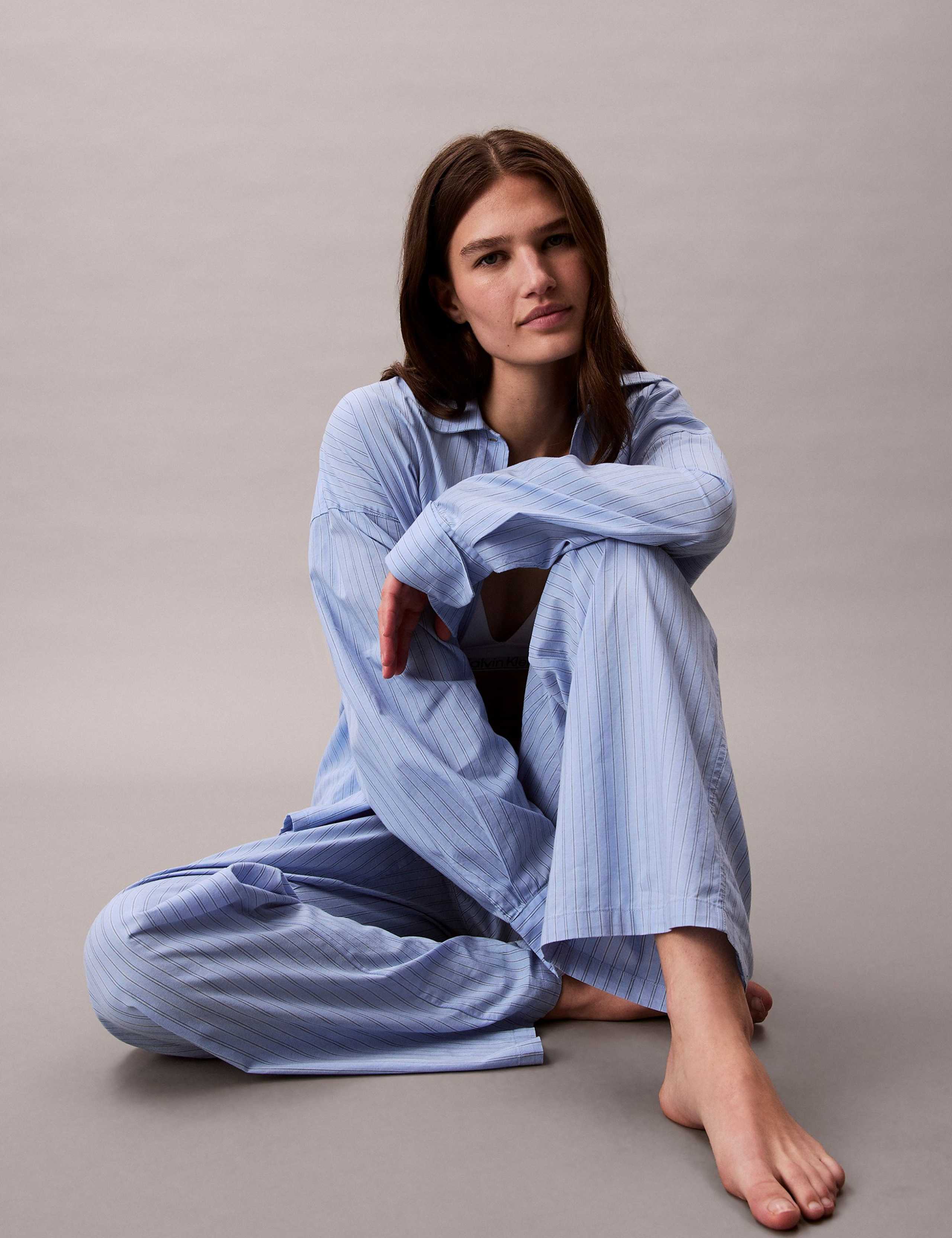 Cotton Poplin Logo Pyjama Bottoms 2 of 6