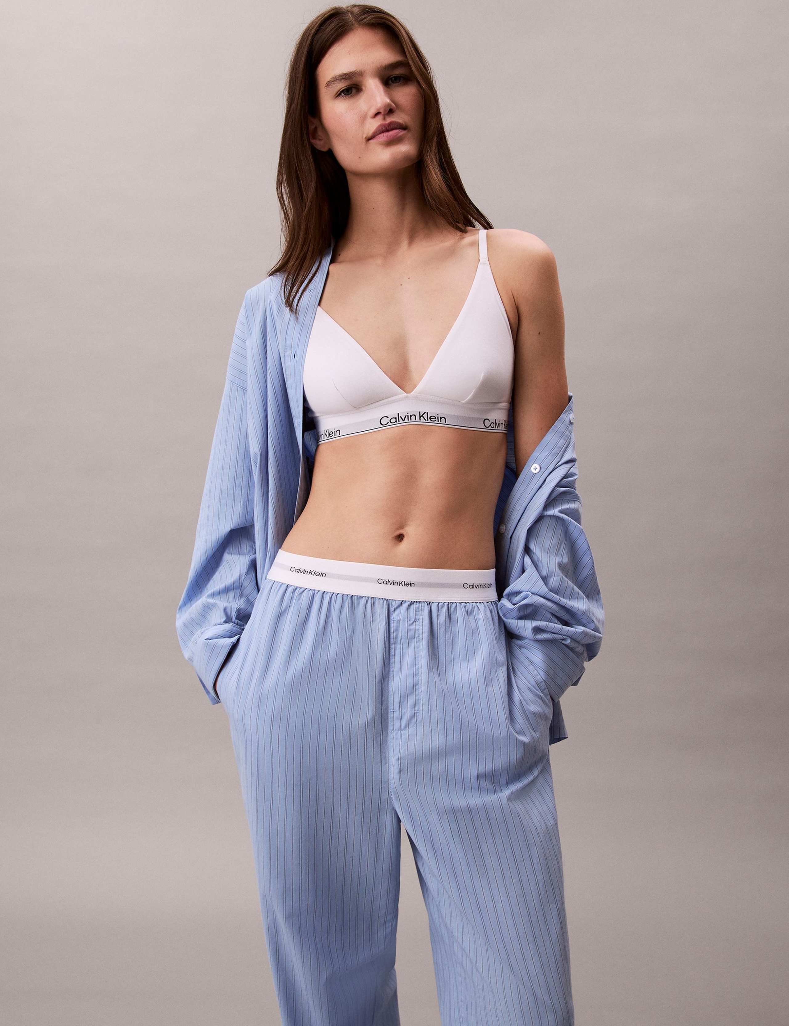 Cotton Poplin Logo Pyjama Bottoms 3 of 6