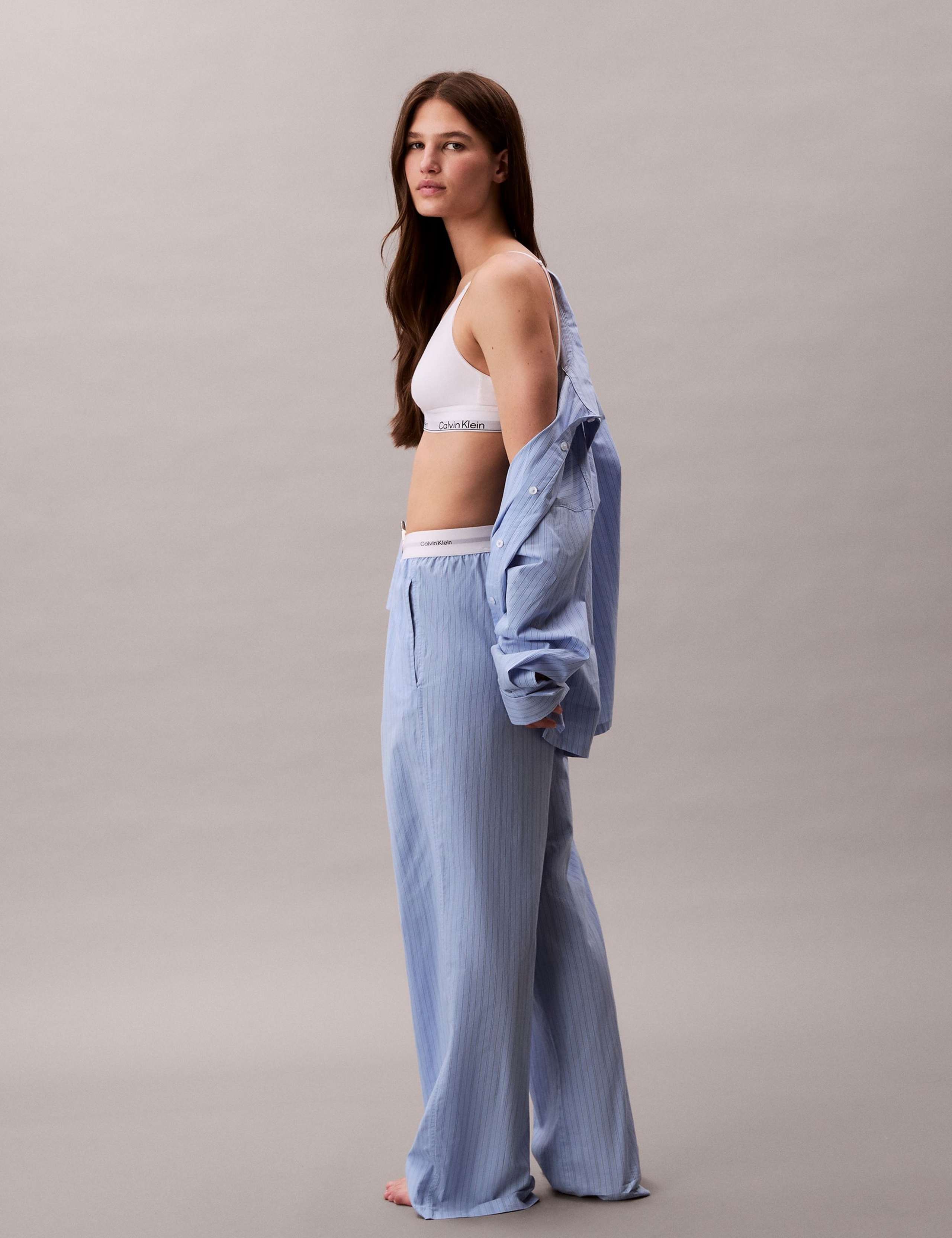 Cotton Poplin Logo Pyjama Bottoms 5 of 6