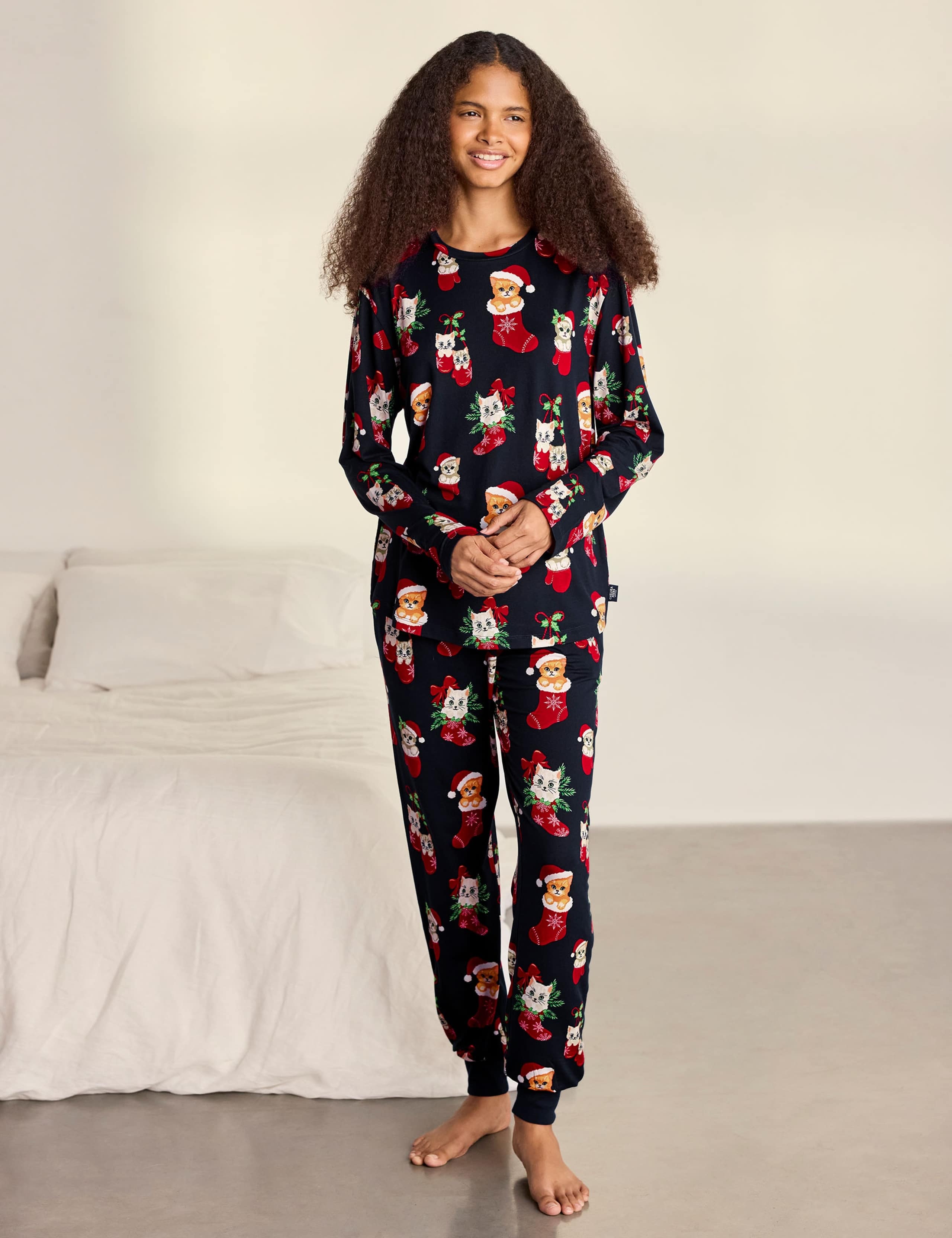 Family Christmas Cat Print
 Pyjama Set 2 of 6