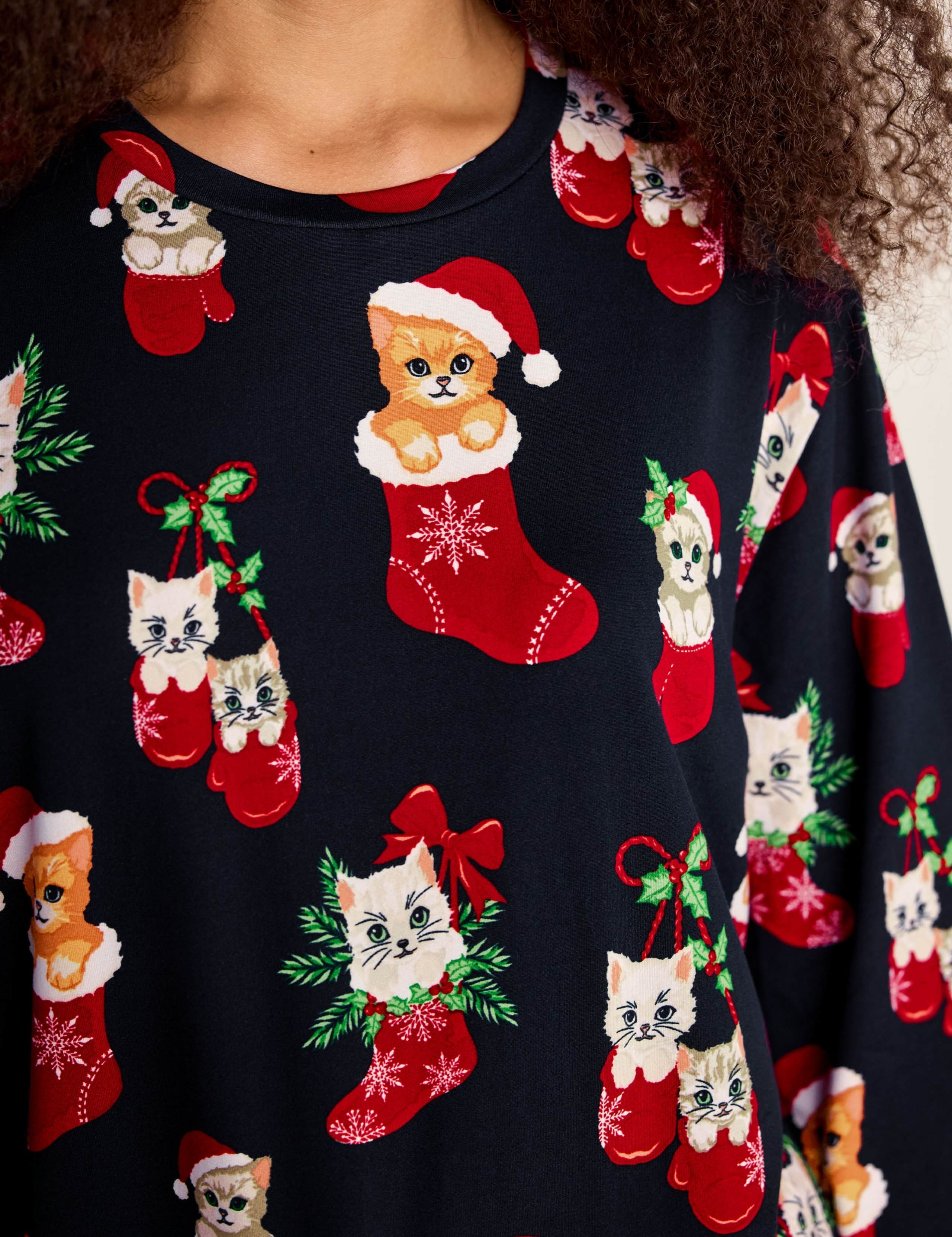 Family Christmas Cat Print
 Pyjama Set 5 of 6