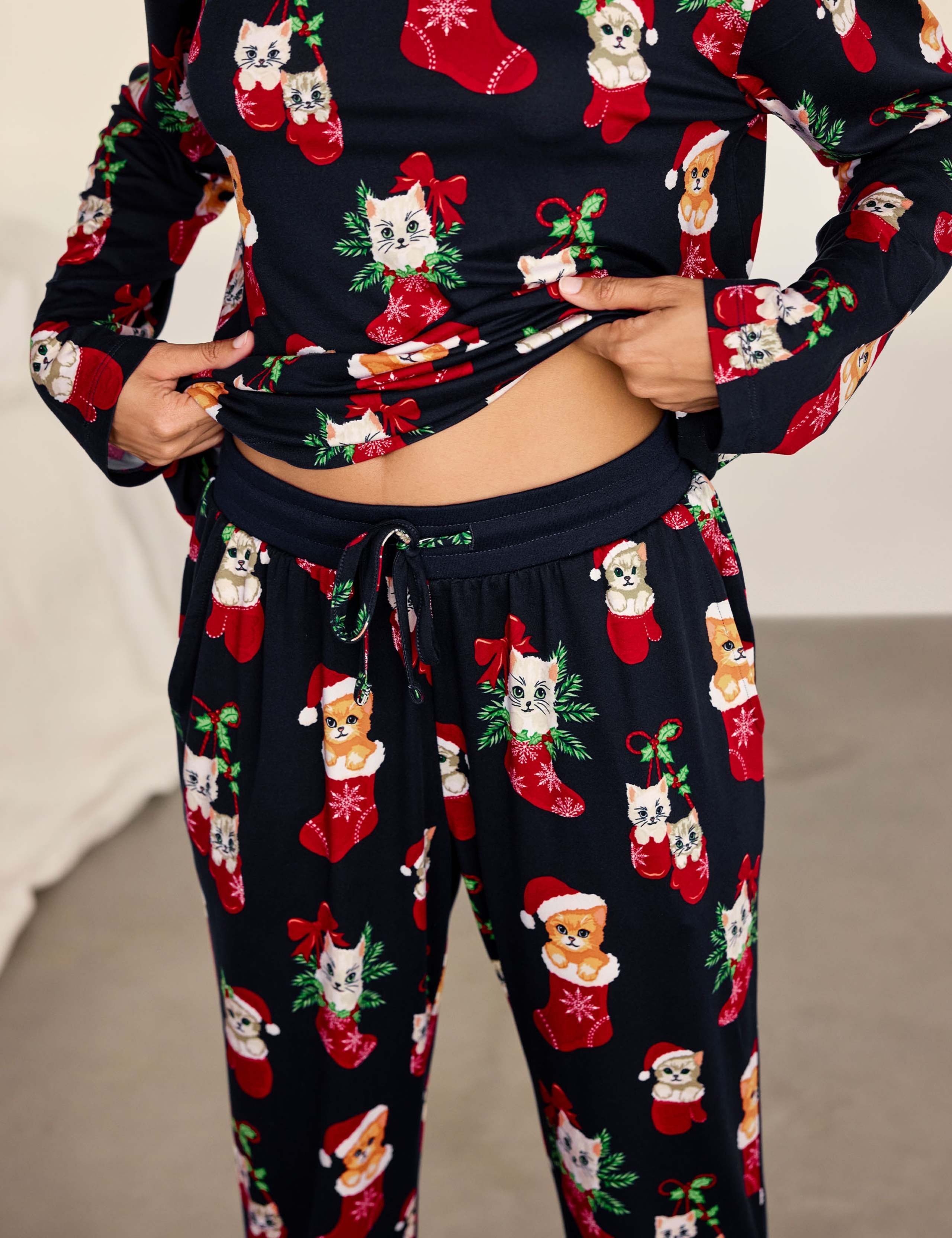 Family Christmas Cat Print
 Pyjama Set 6 of 6
