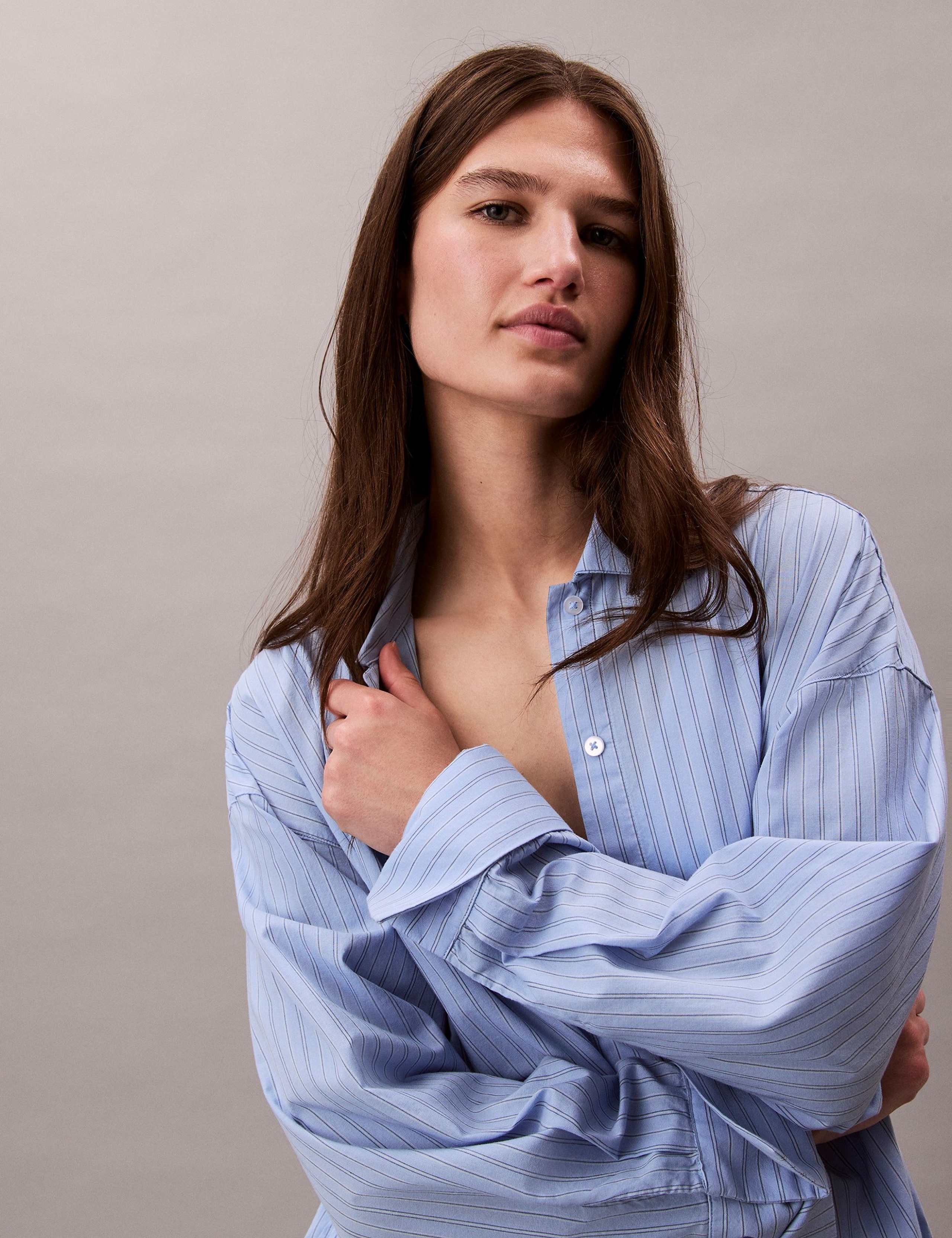Pure Cotton Striped Pyjama Top 5 of 6