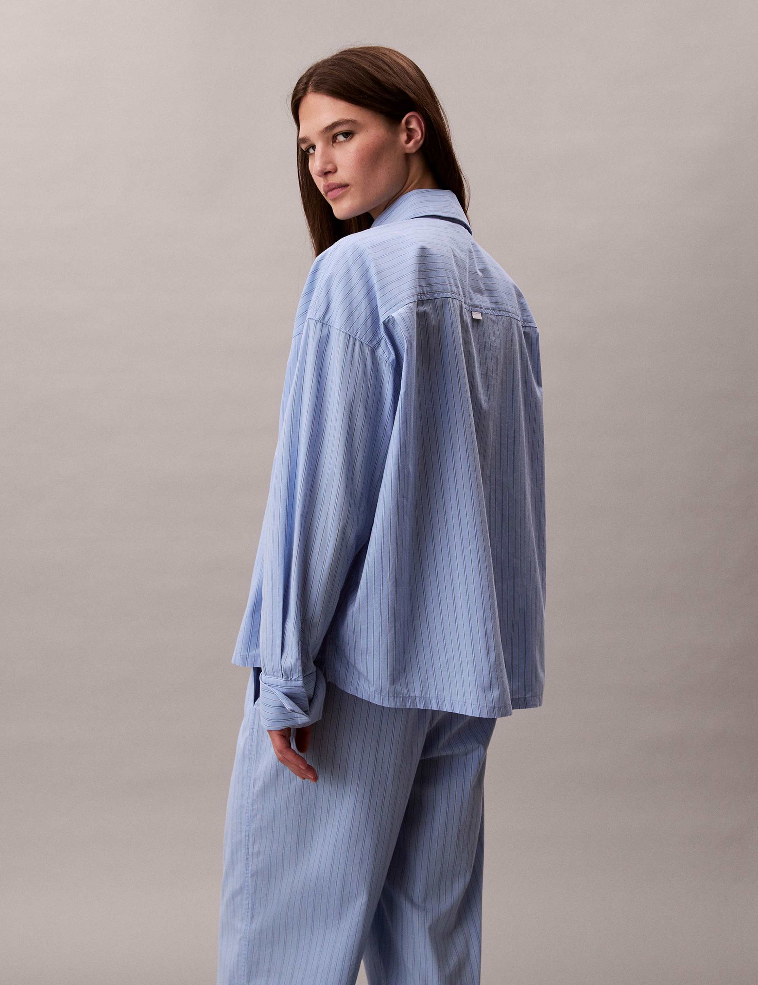 Pure Cotton Striped Pyjama Top 6 of 6