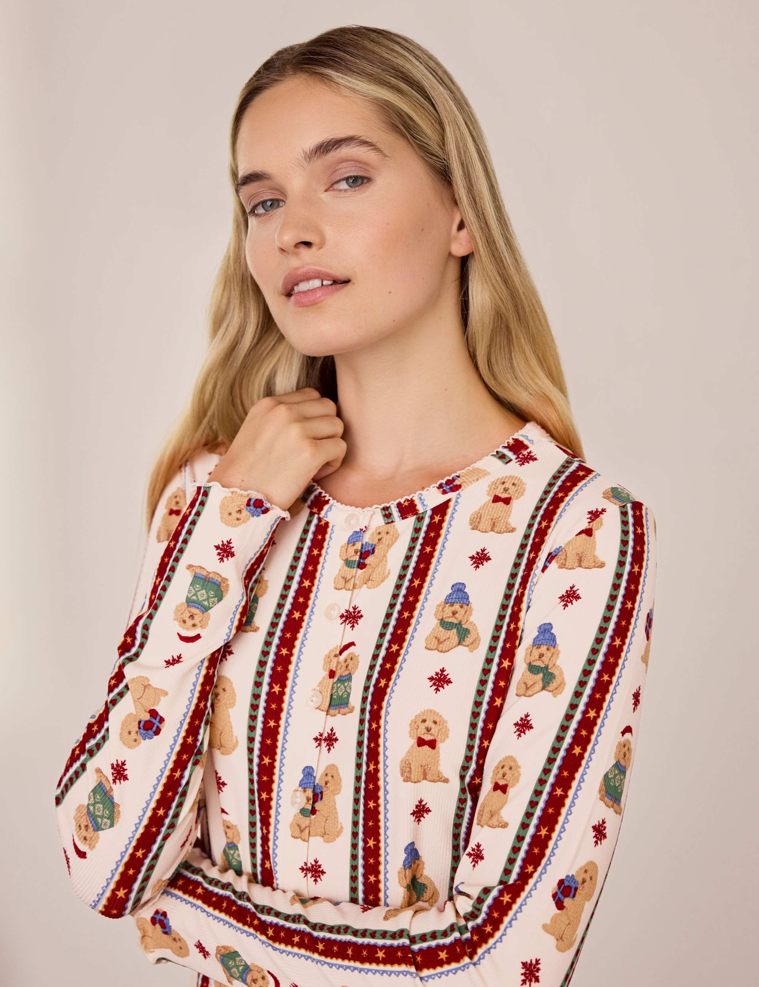 Wide Leg Long Pyjama Set 4 of 6