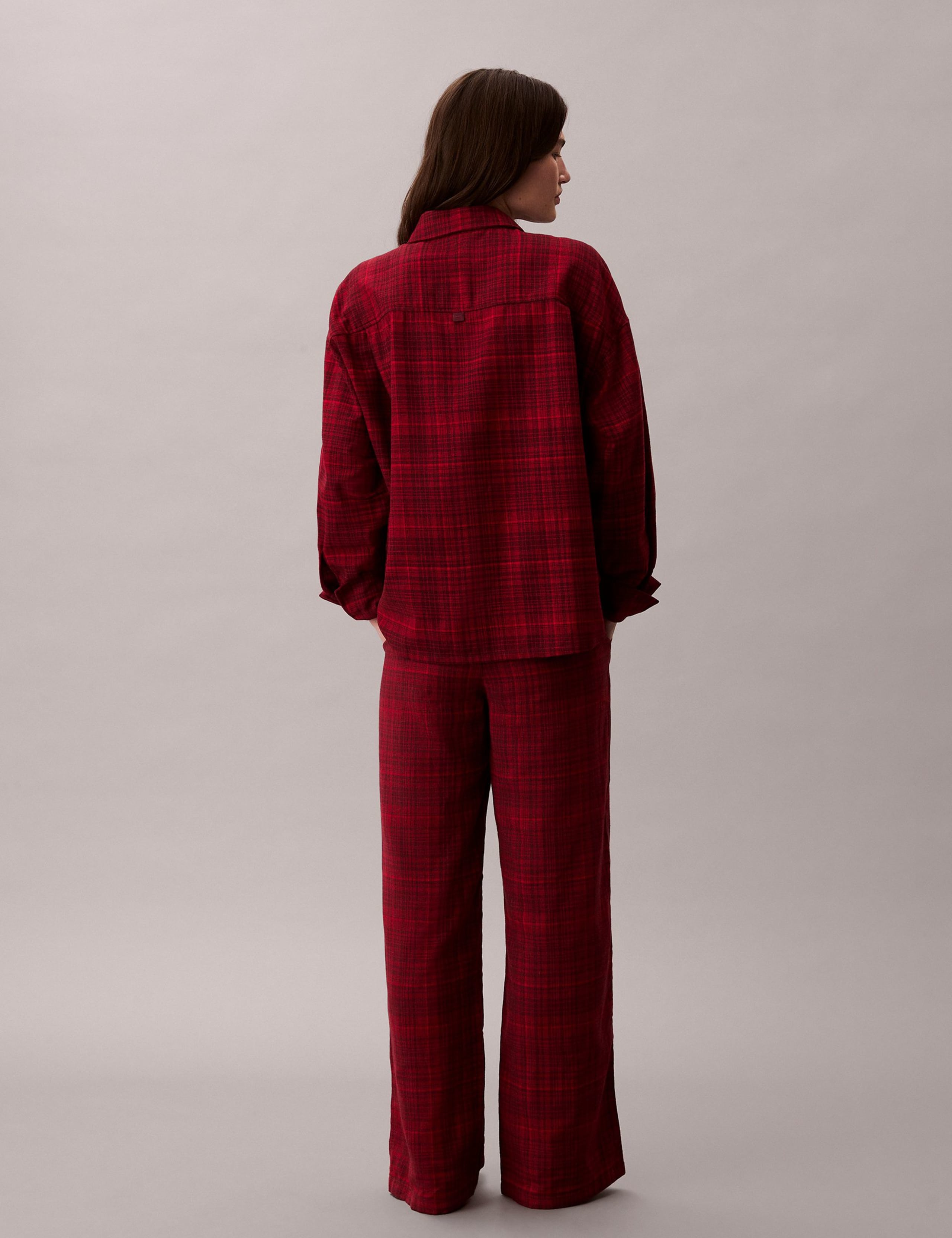 Pure Cotton Checked Pyjama Bottoms 4 of 6