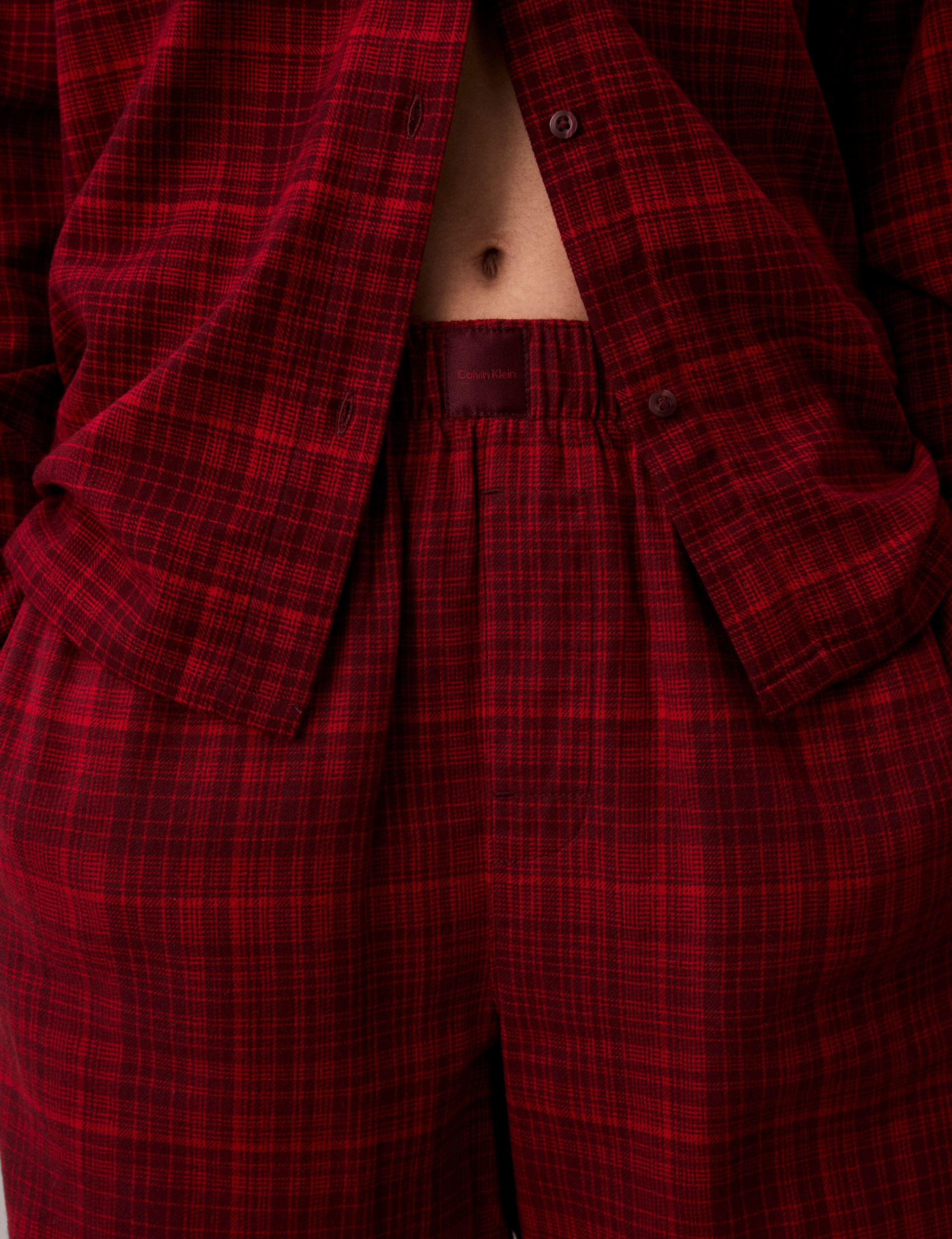 Pure Cotton Checked Pyjama Bottoms 5 of 6