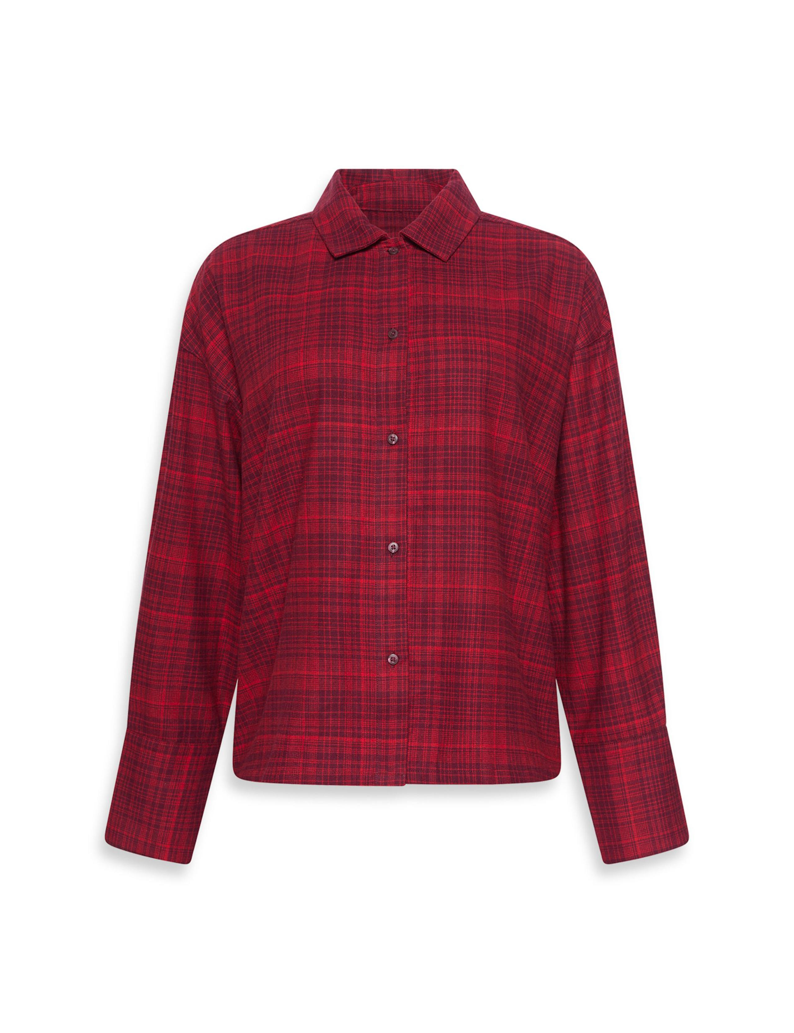 Pure Cotton Checked Pyjama Top 2 of 6