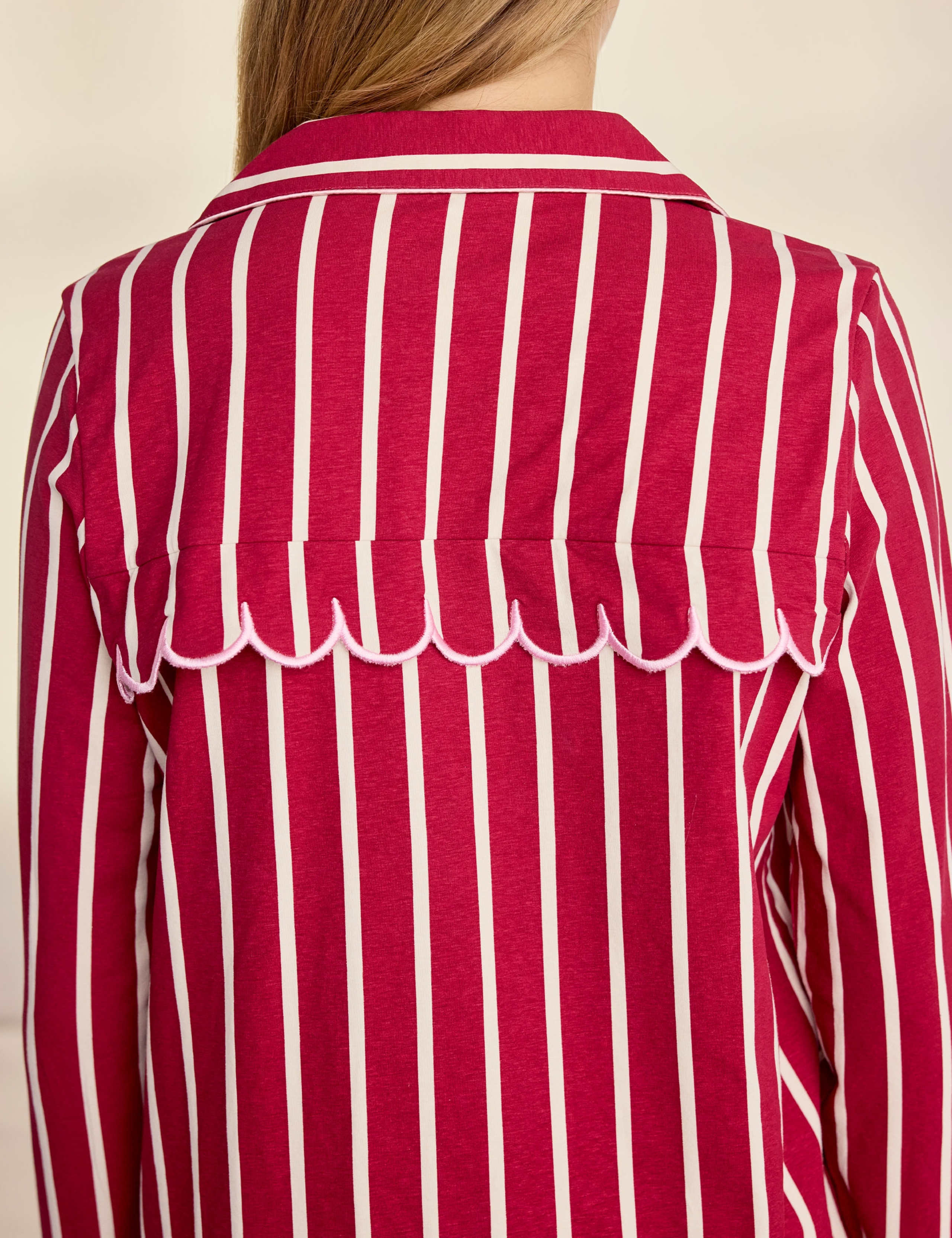 Cotton Rich Striped Long Pyjama Set 3 of 9