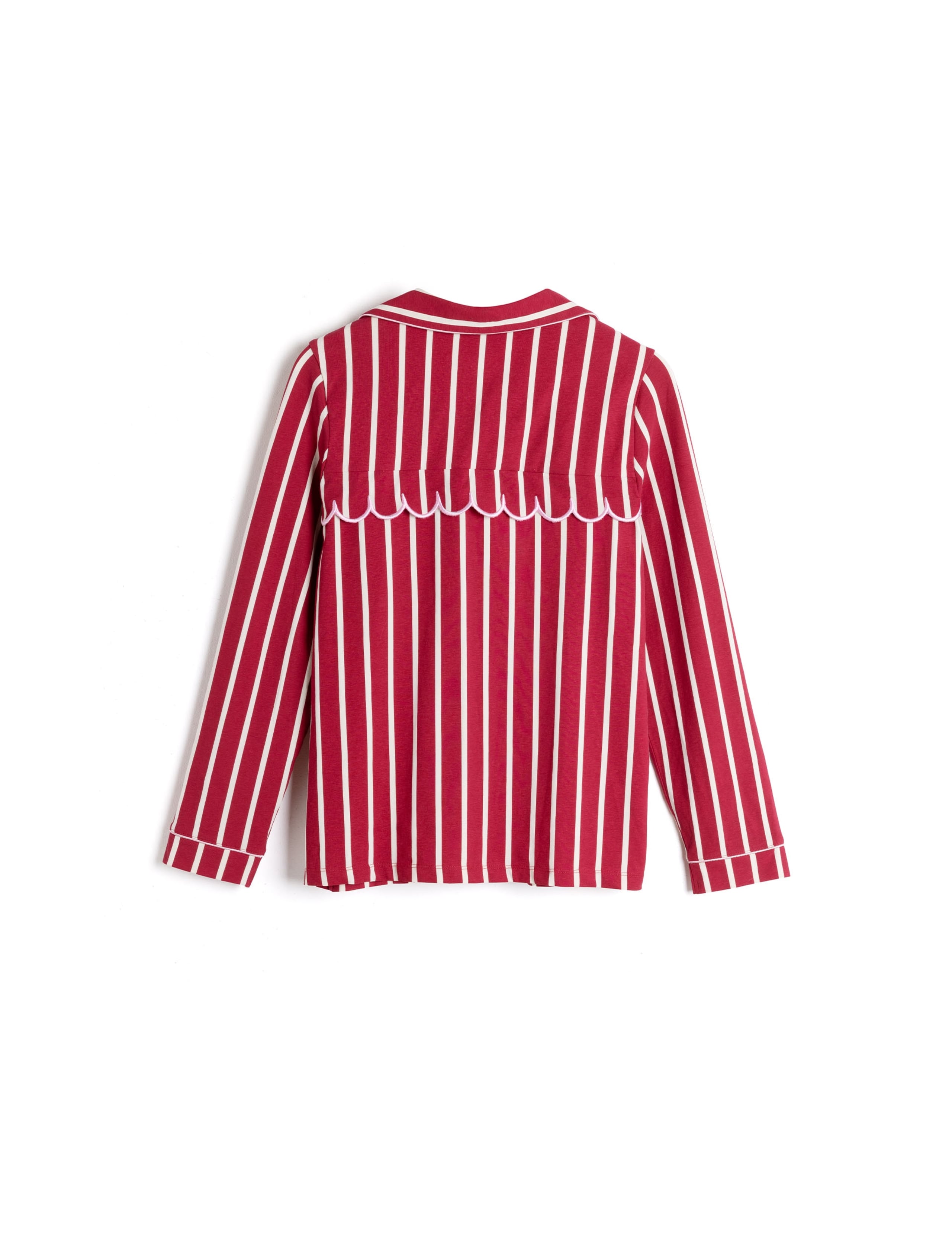 Cotton Rich Striped Long Pyjama Set 8 of 9