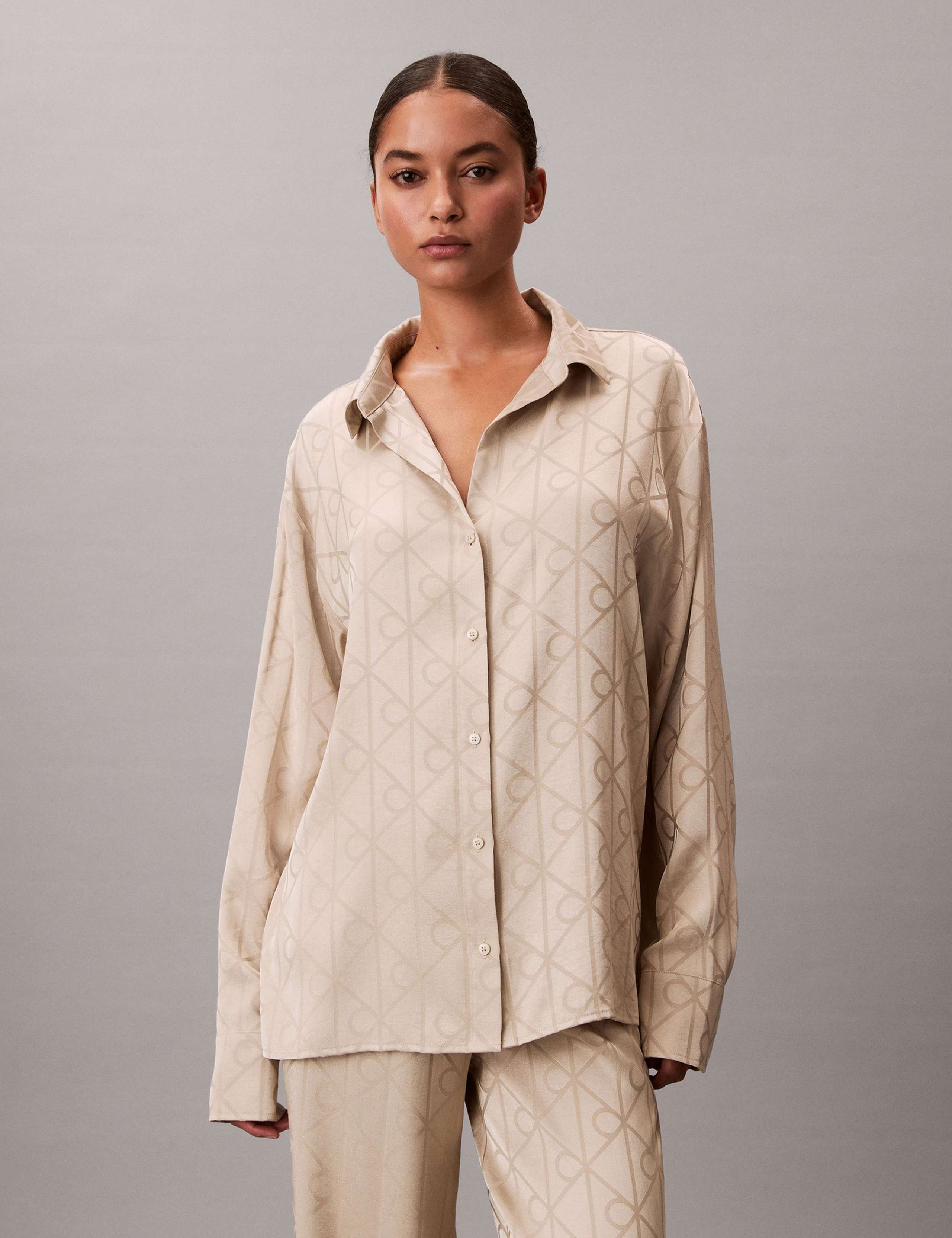 Satin Printed Pyjama Set 3 of 7