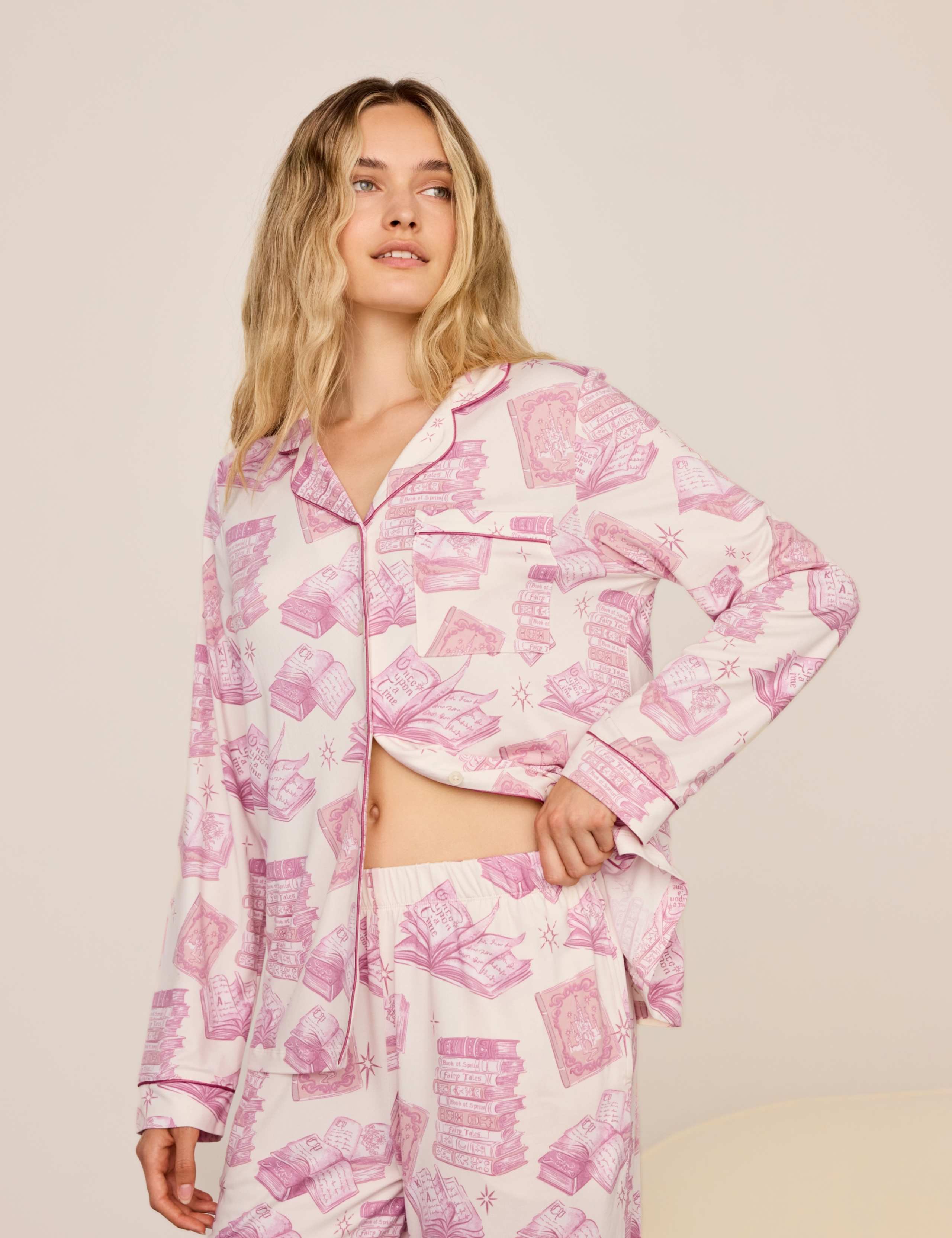 Books Print Long Pyjama Set 6 of 8