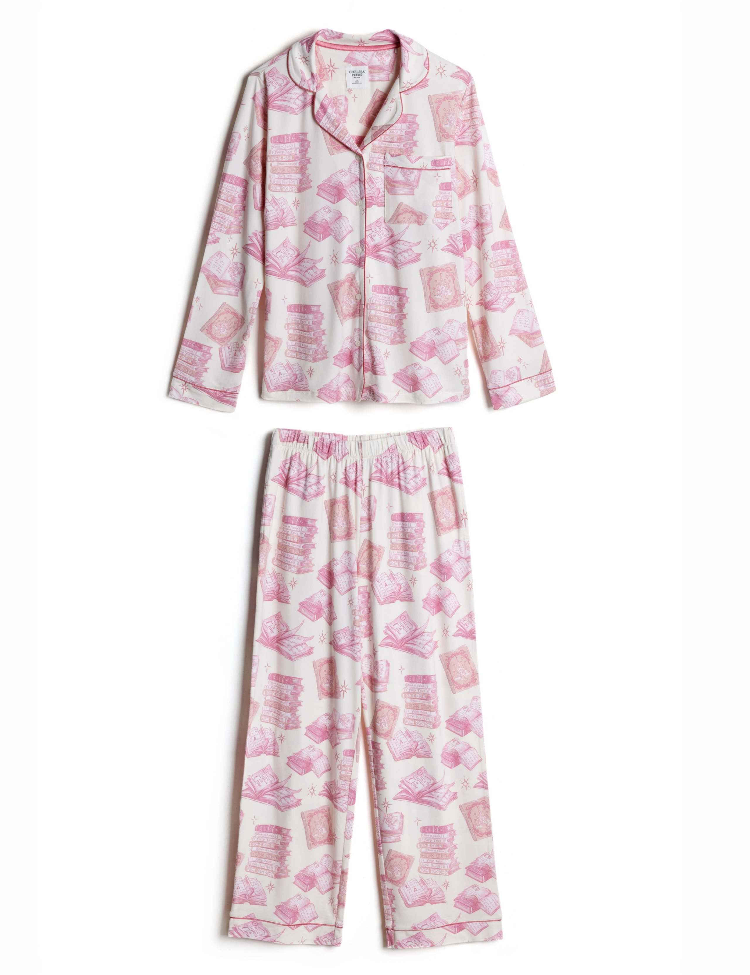 Books Print Long Pyjama Set 2 of 8