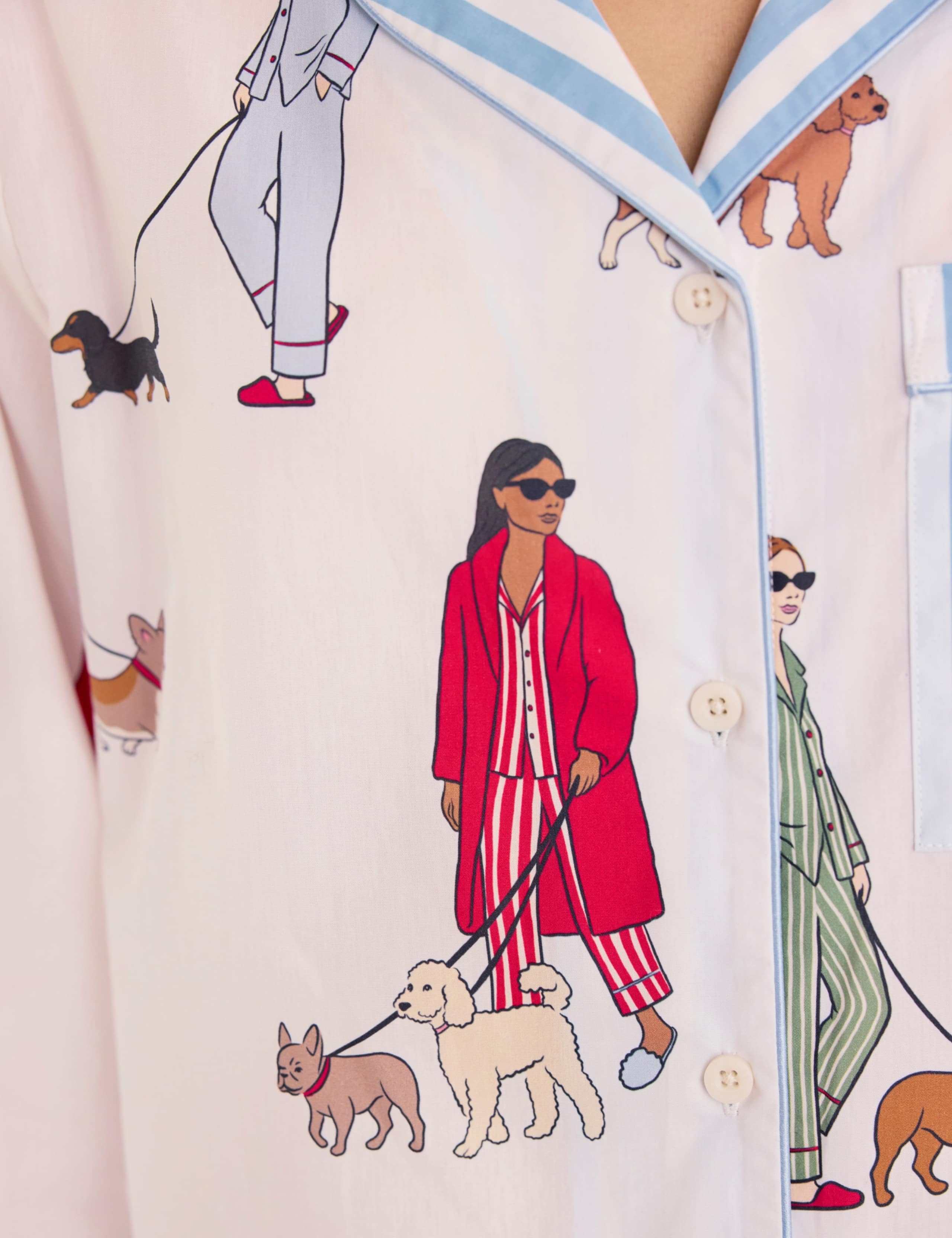 Pure Cotton Long Sleeve Two Piece Pyjamas 4 of 7