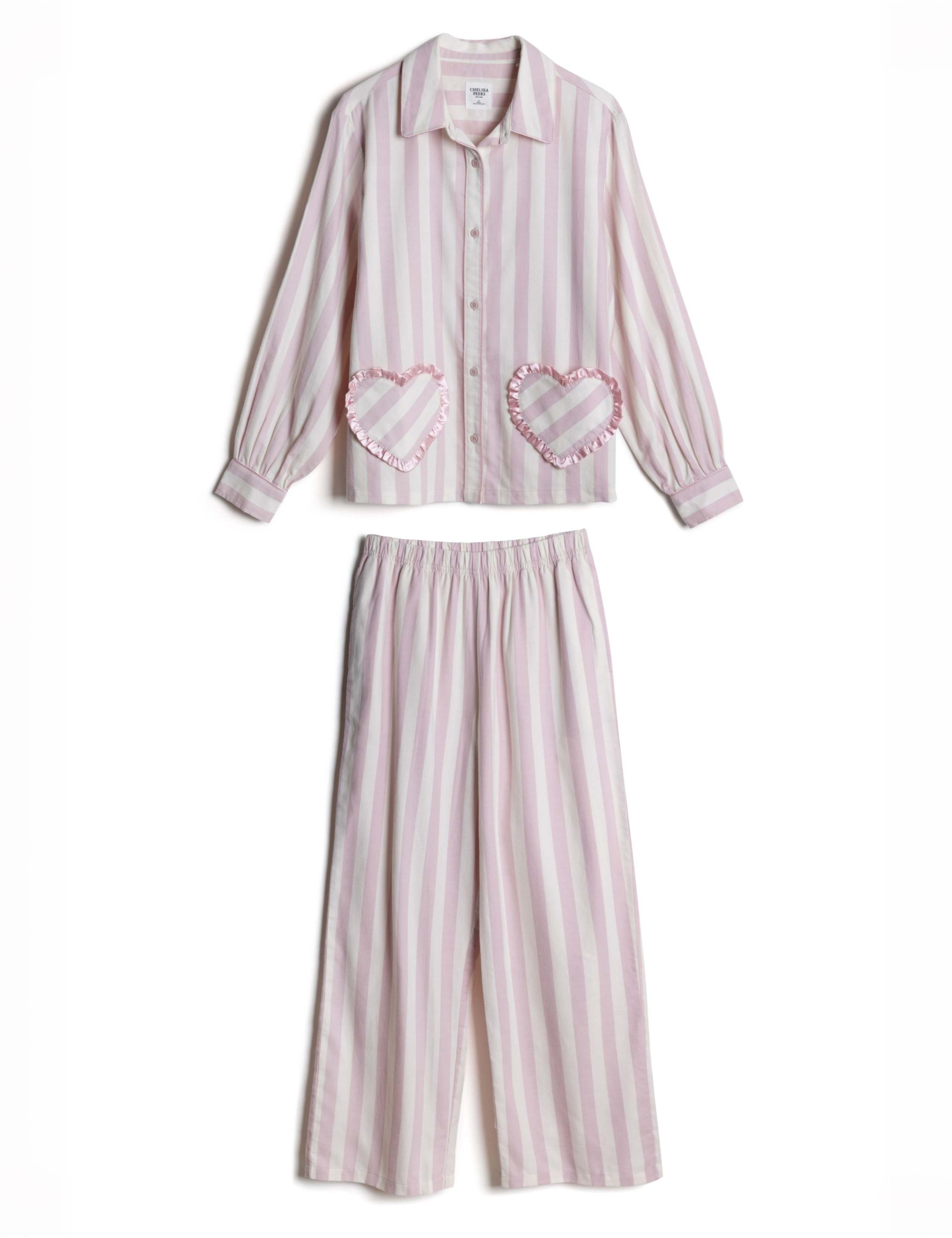 Cotton Long Sleeve Button Pyjama Set 2 of 8