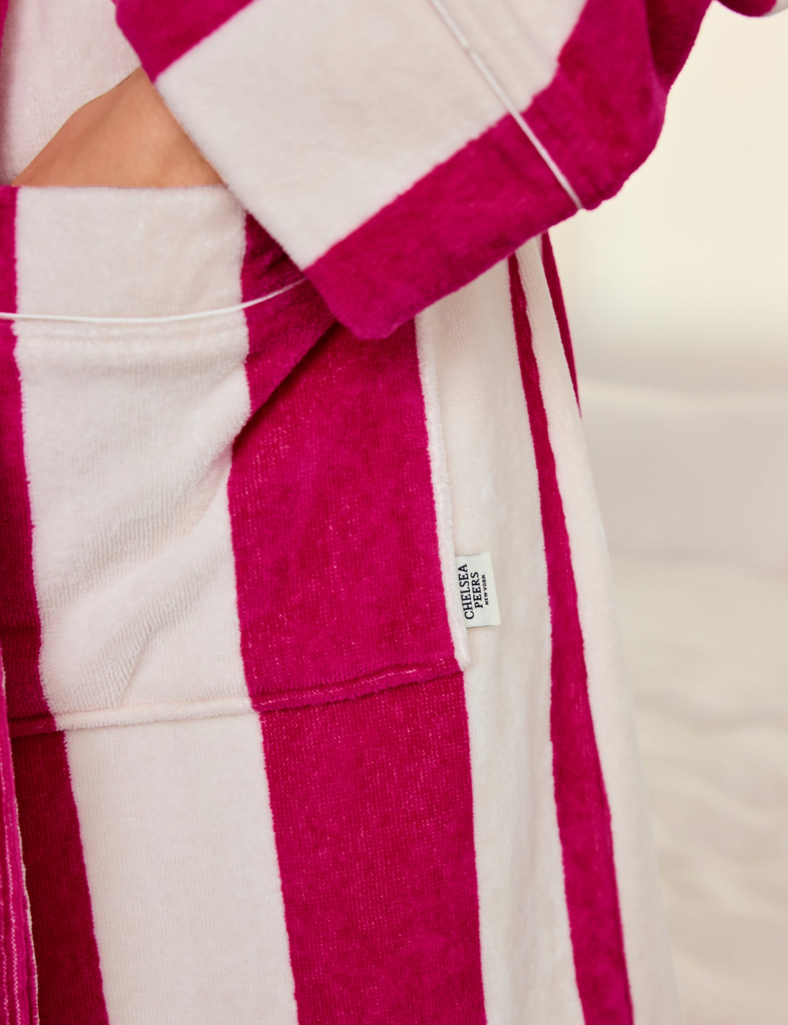 Pure Cotton Long Belted Towelling Dressing Gown 7 of 8