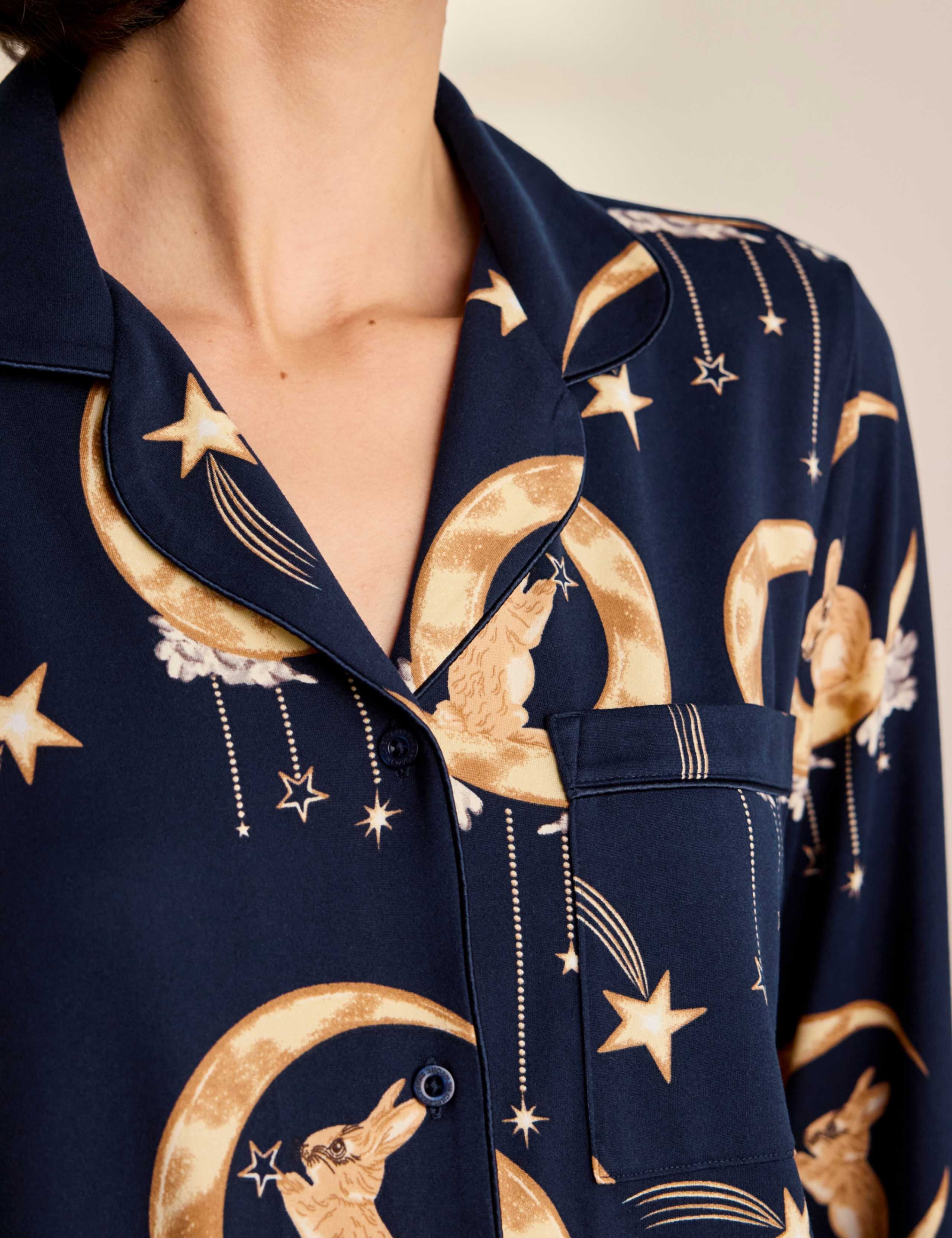 Lunar Bunny Button Front Long Sleeve Two Piece Pyjamas 7 of 7