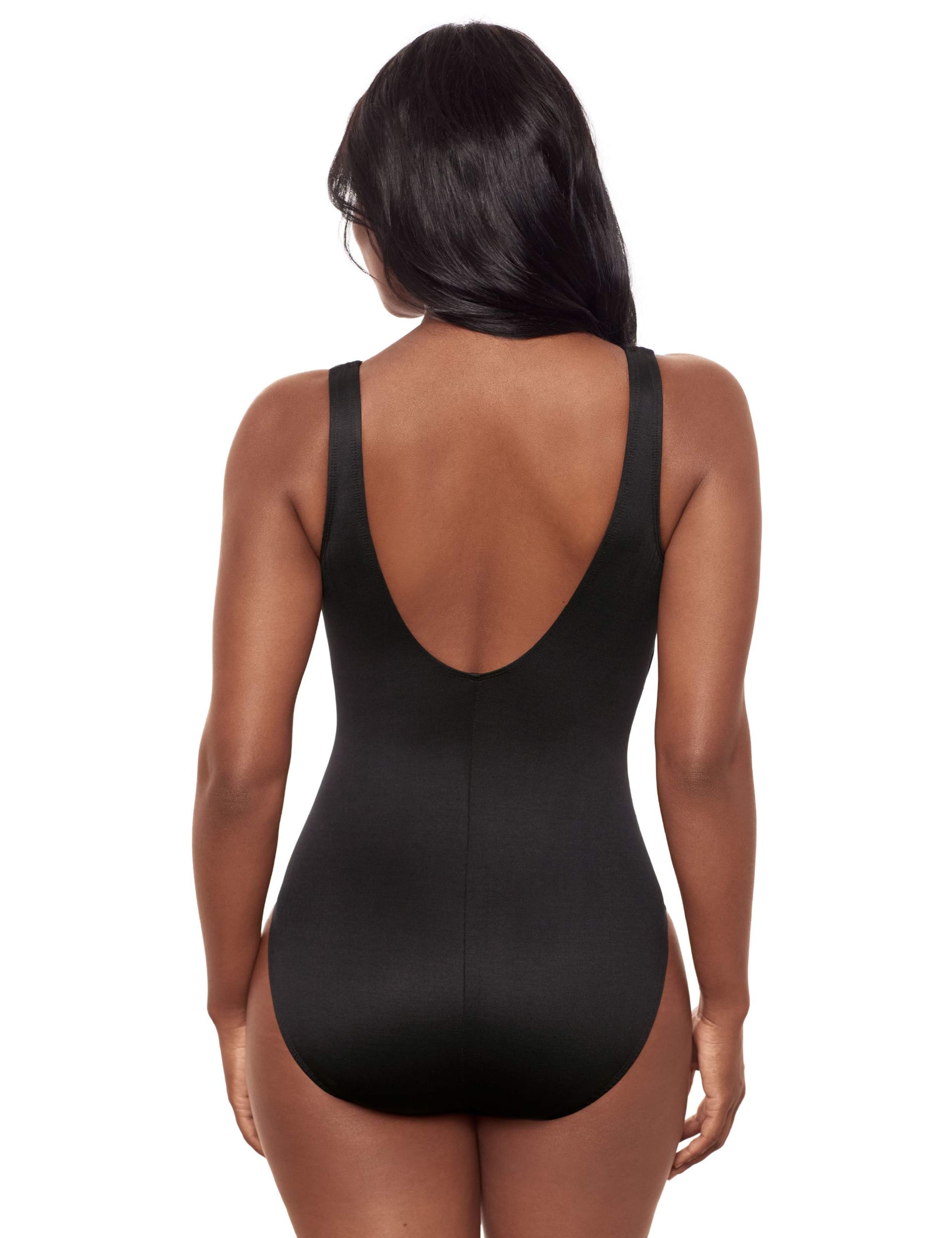 Zipt Non-Wired Non-Padded Swimsuit With Zip Front Detail 3 of 5