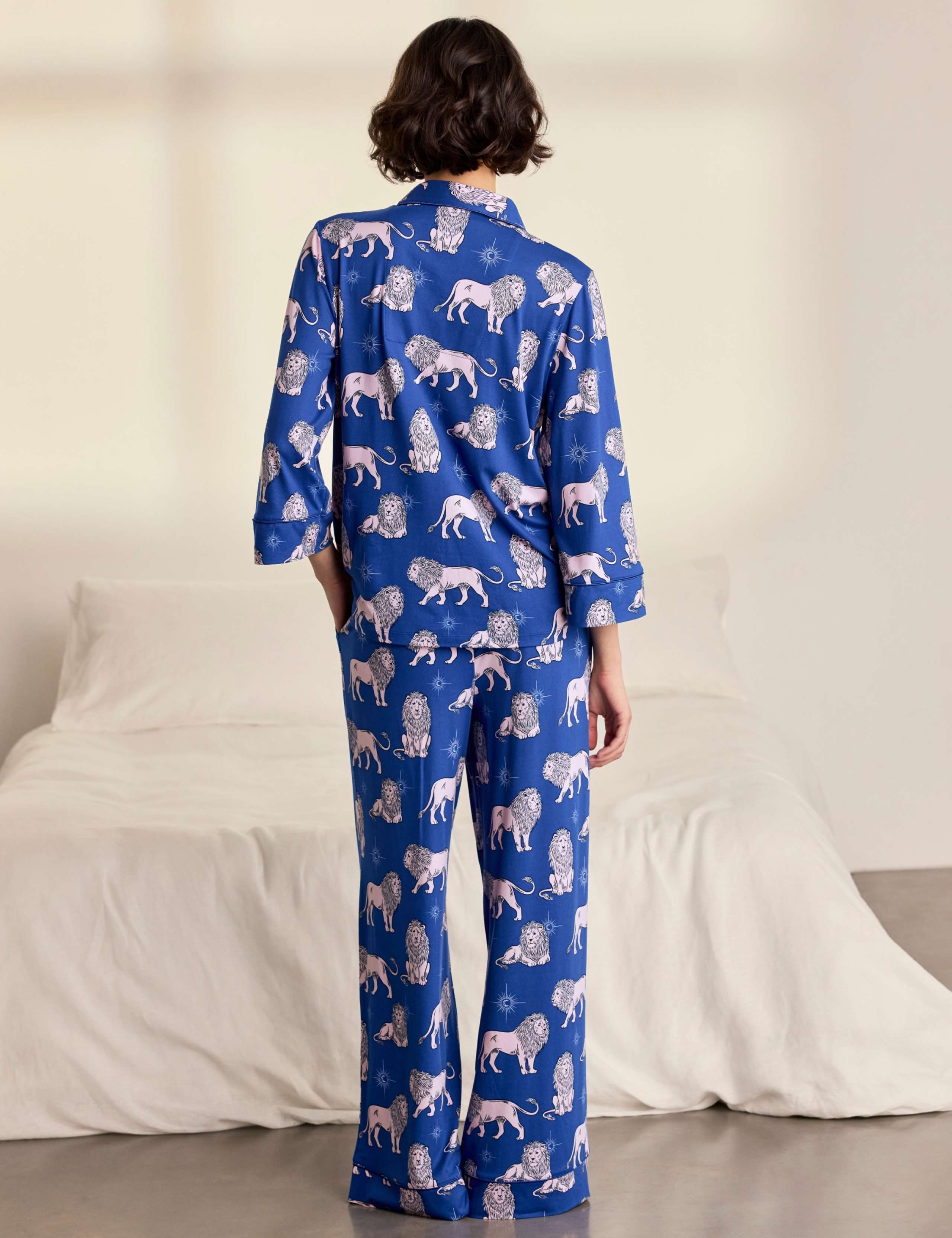 Button Front Two Piece Long Sleeve Pyjamas 4 of 8