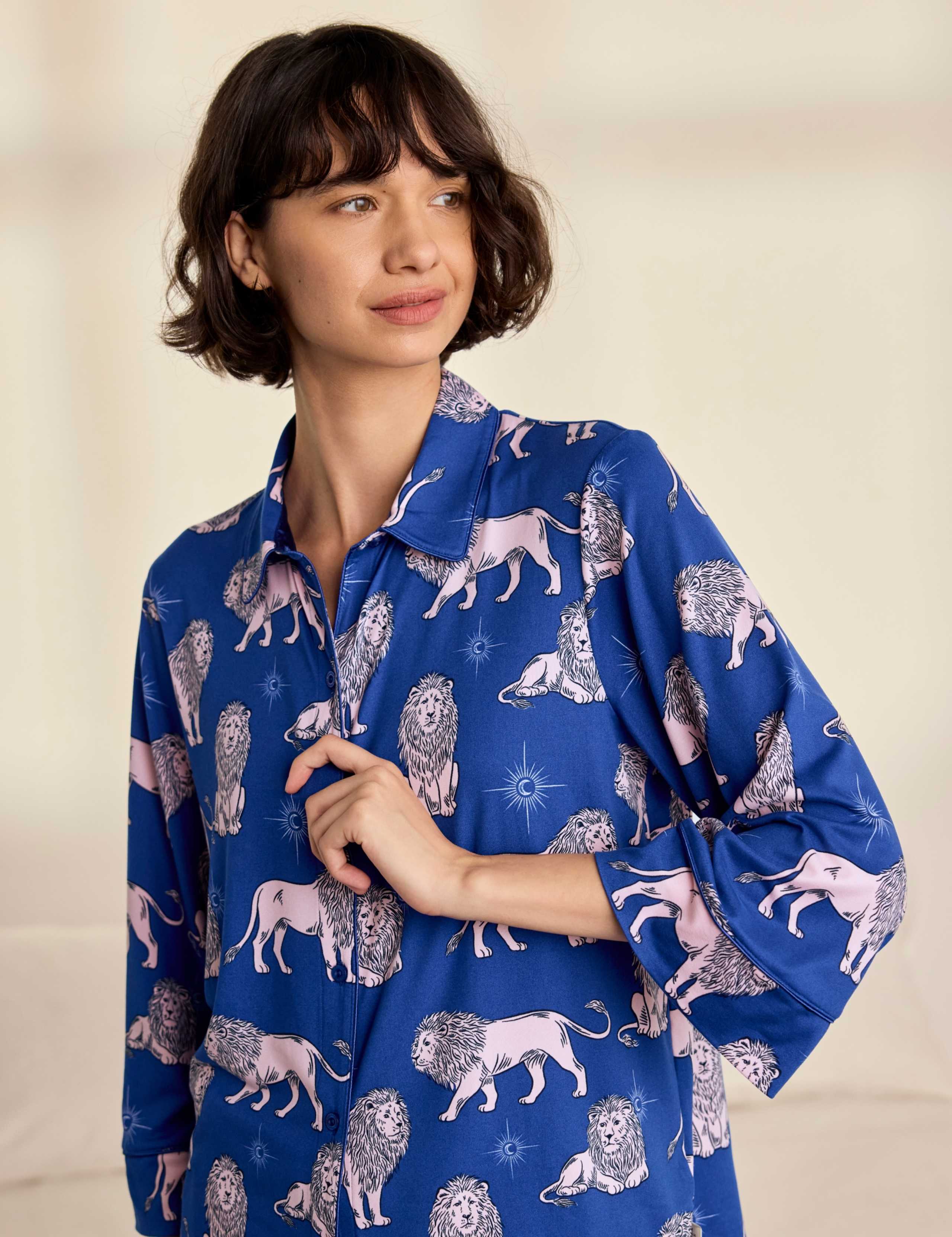 Button Front Two Piece Long Sleeve Pyjamas 5 of 8