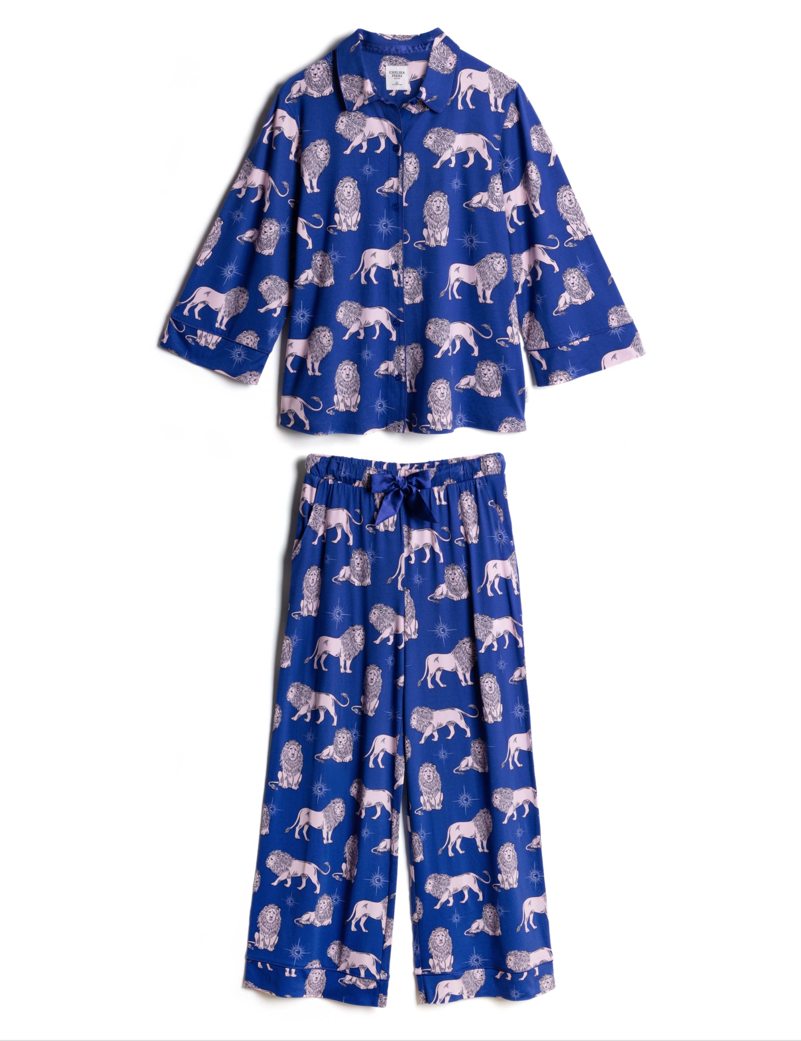 Button Front Two Piece Long Sleeve Pyjamas 2 of 8