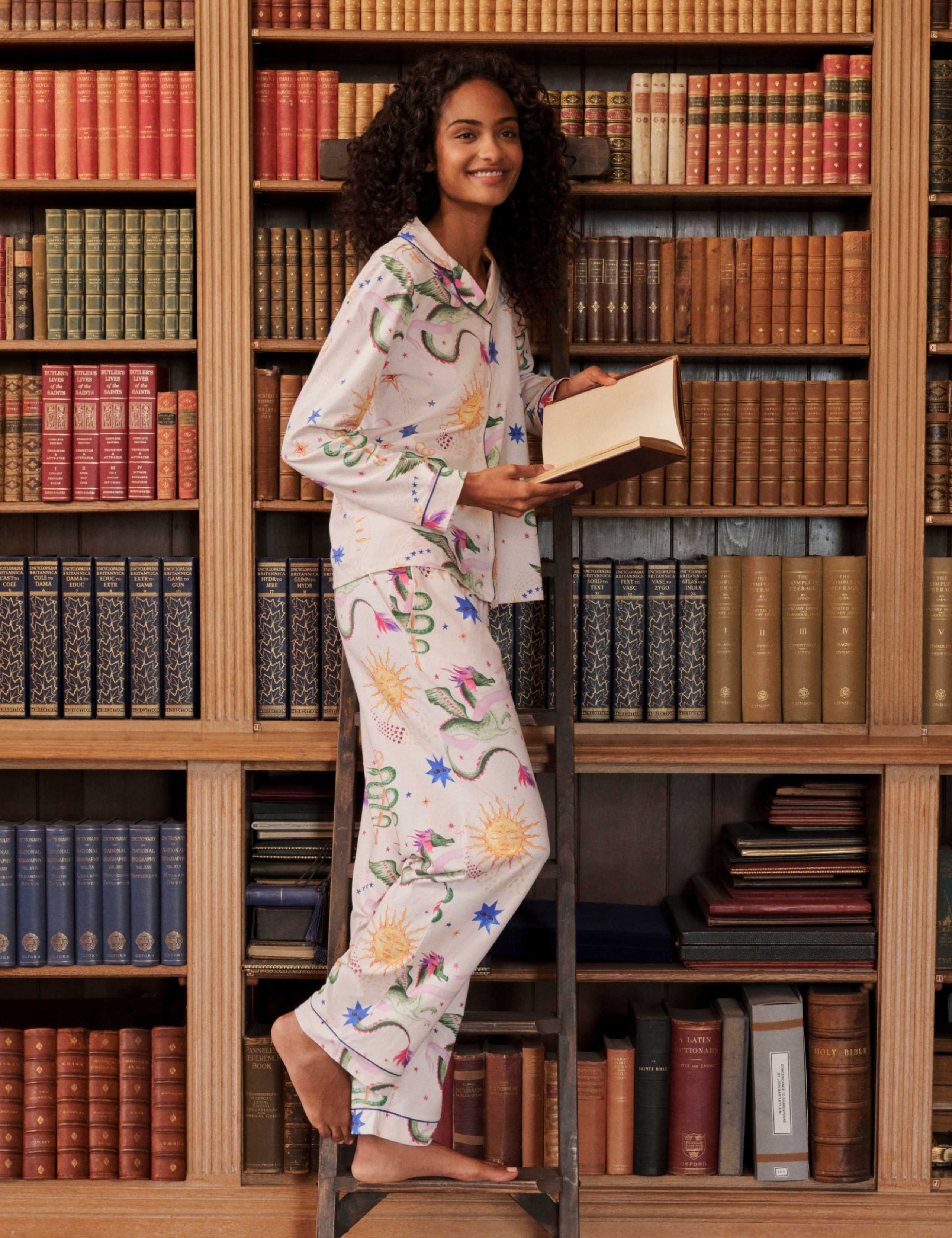 Cotton Rich Dragon Hero Print Long Pyjama Set 1 of 9