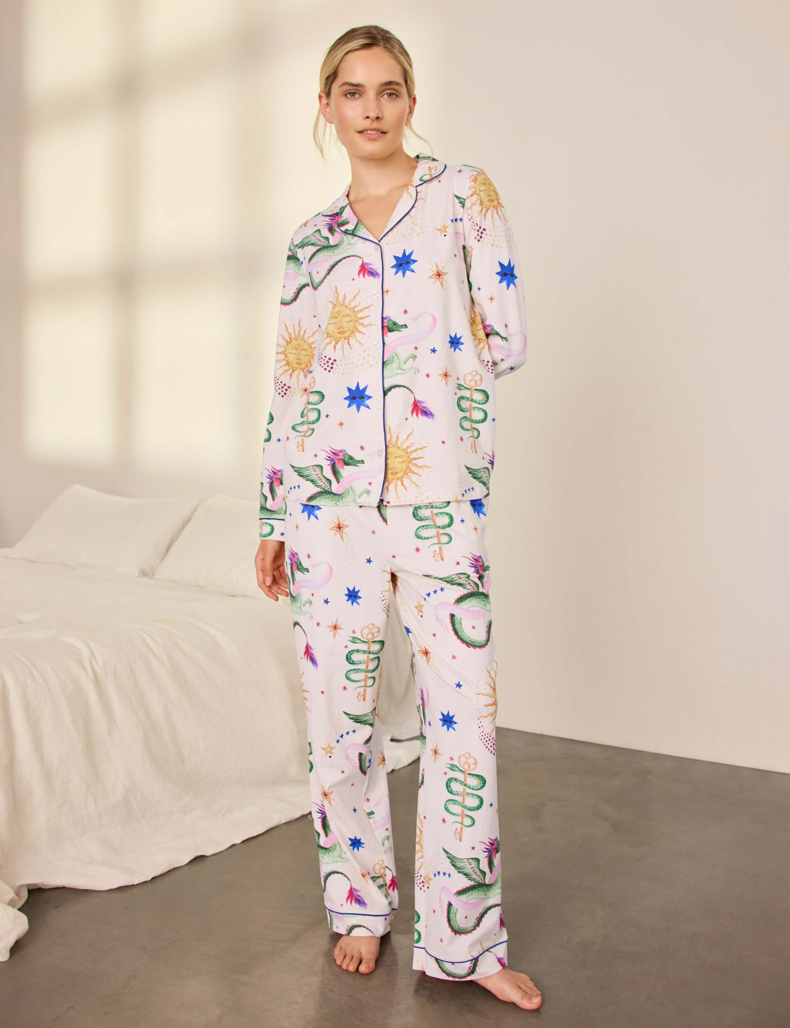 Cotton Rich Dragon Hero Print Long Pyjama Set 3 of 9