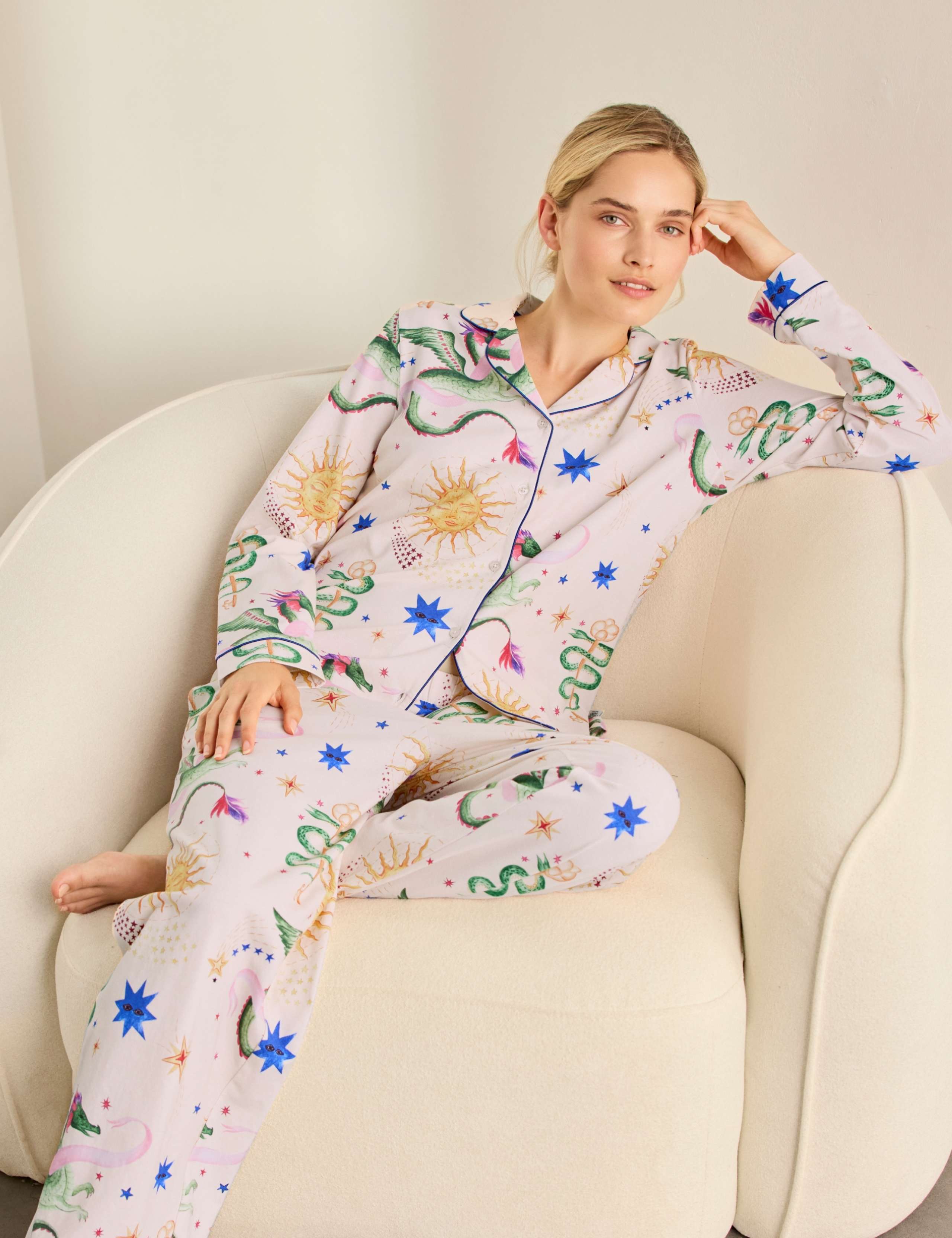 Cotton Rich Dragon Hero Print Long Pyjama Set 5 of 9