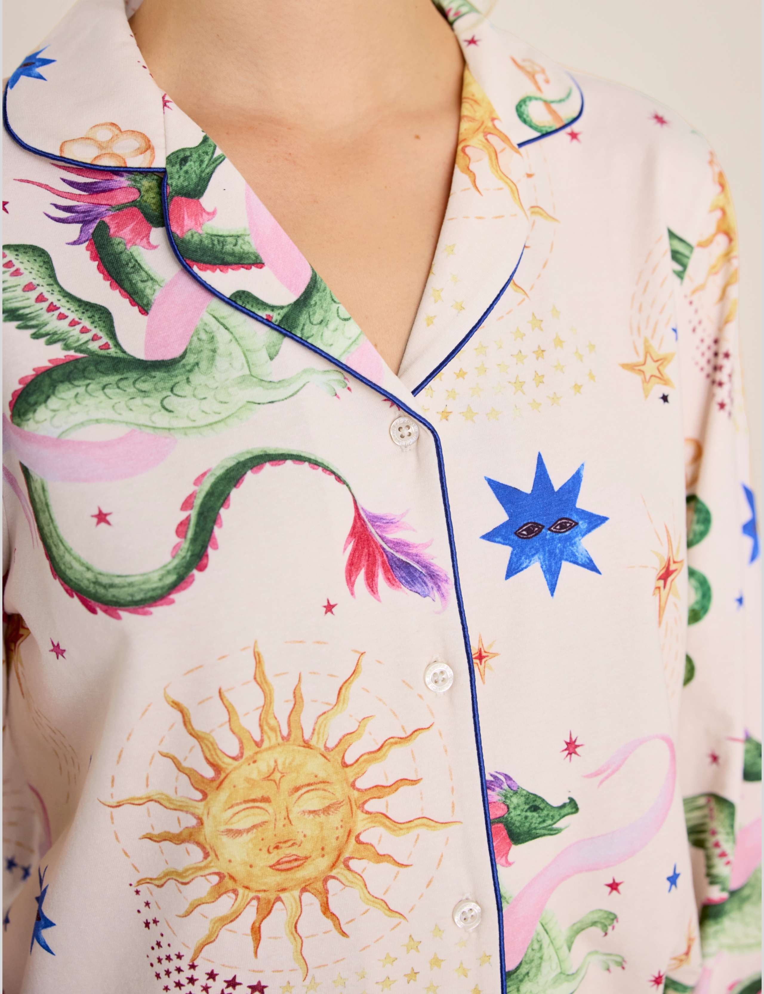 Cotton Rich Dragon Hero Print Long Pyjama Set 7 of 9