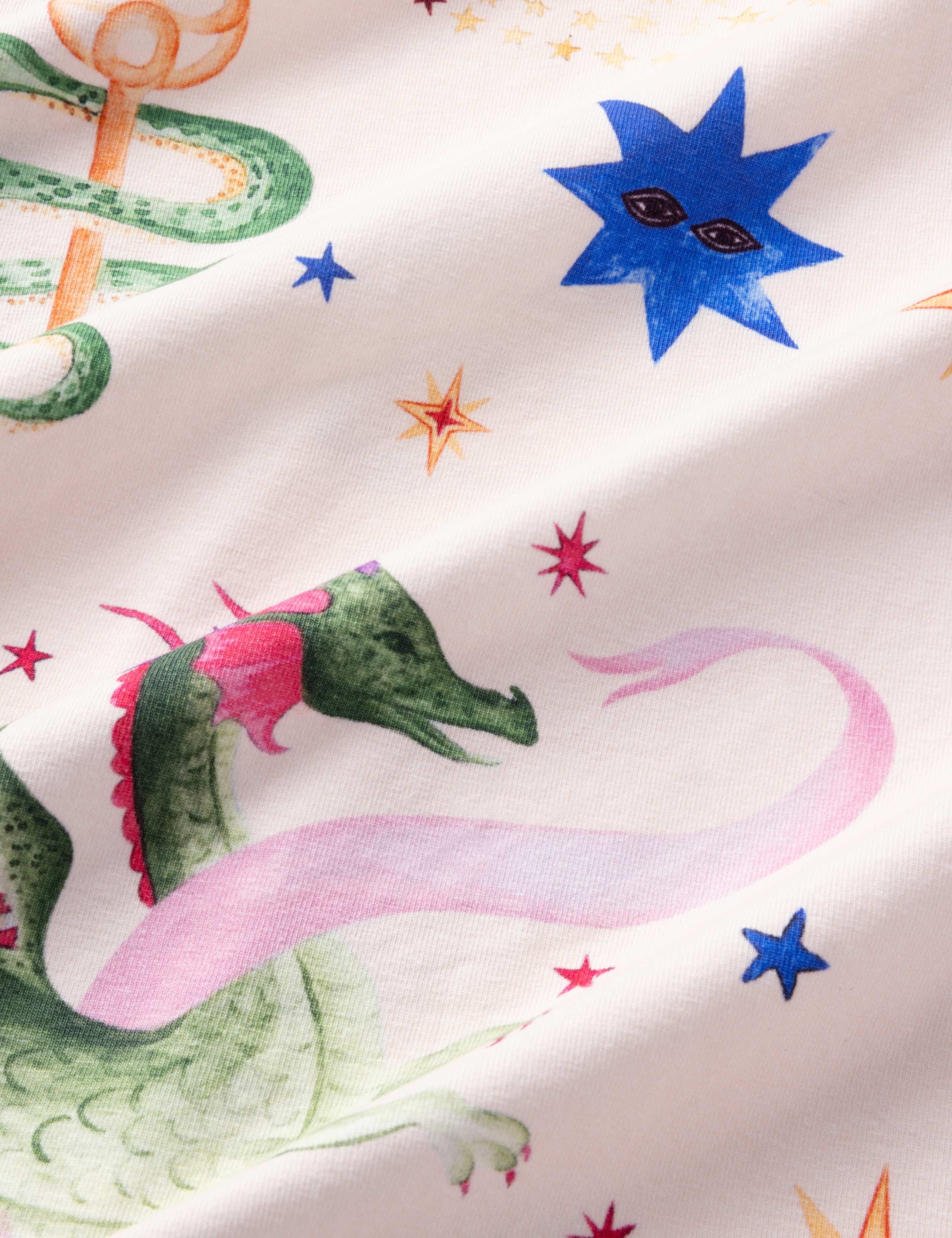 Cotton Rich Dragon Hero Print Long Pyjama Set 9 of 9