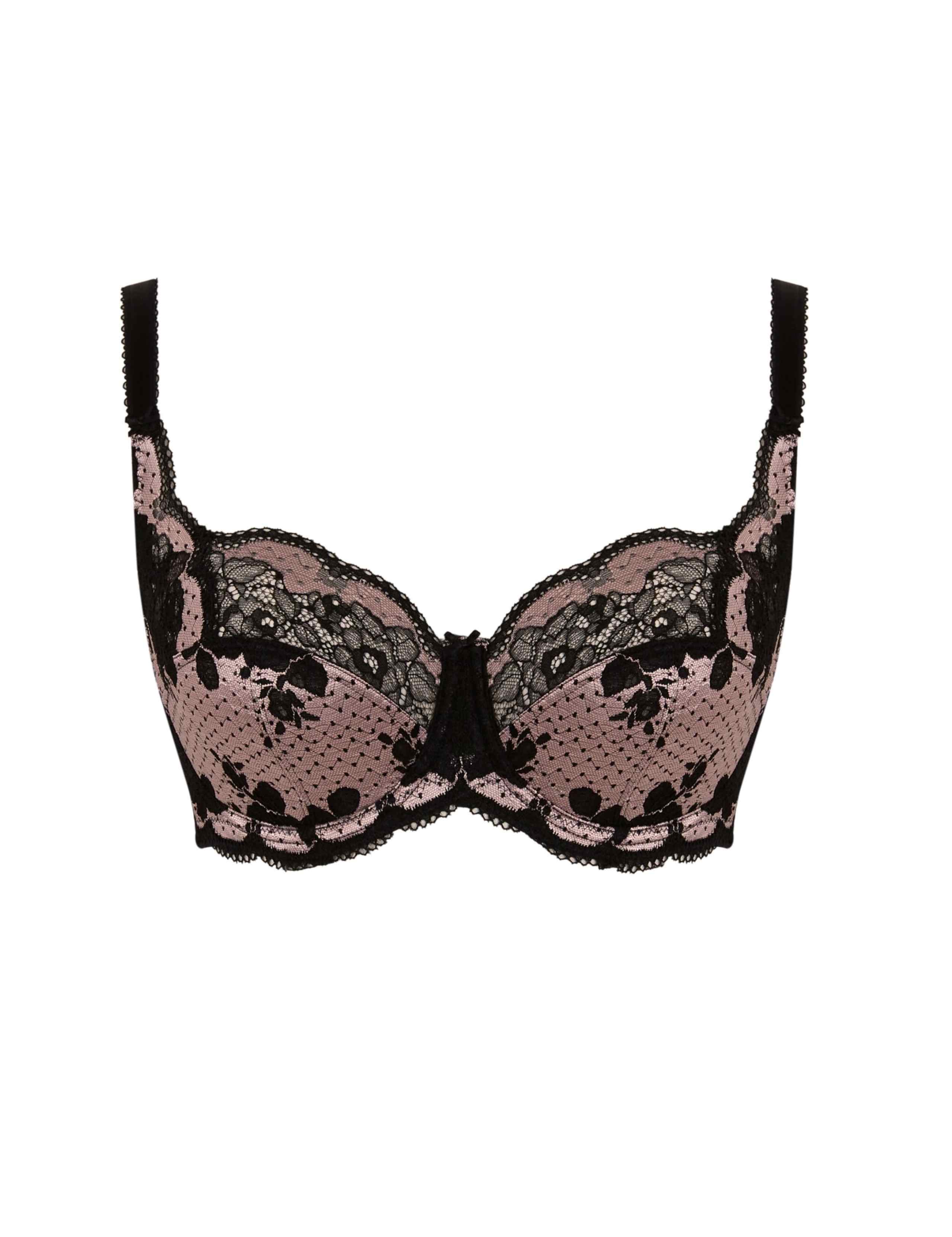 Clara Floral Lace Wired Full Cup Bra D-J 2 of 5