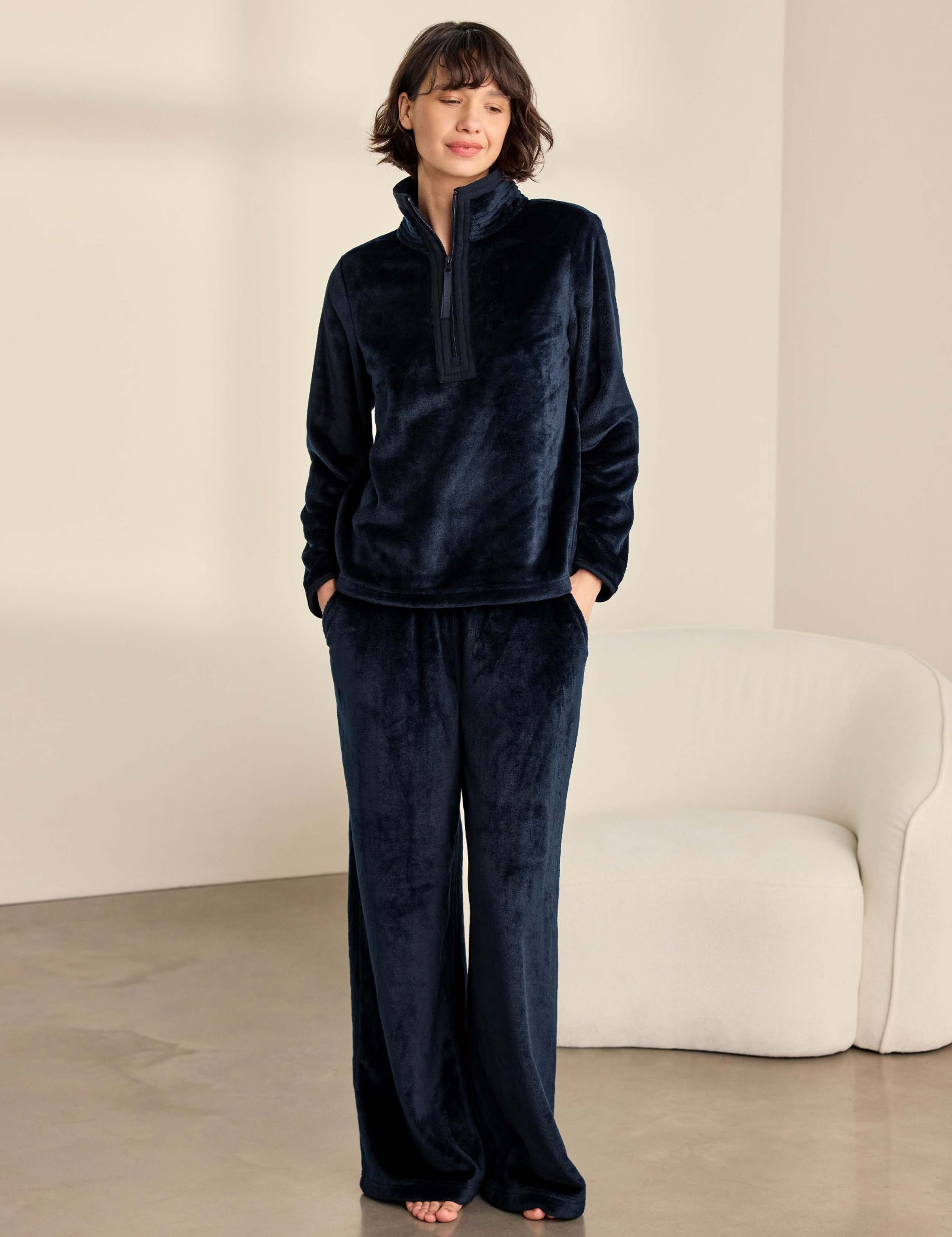 Fleece Zip Through Lounge Set 1 of 5