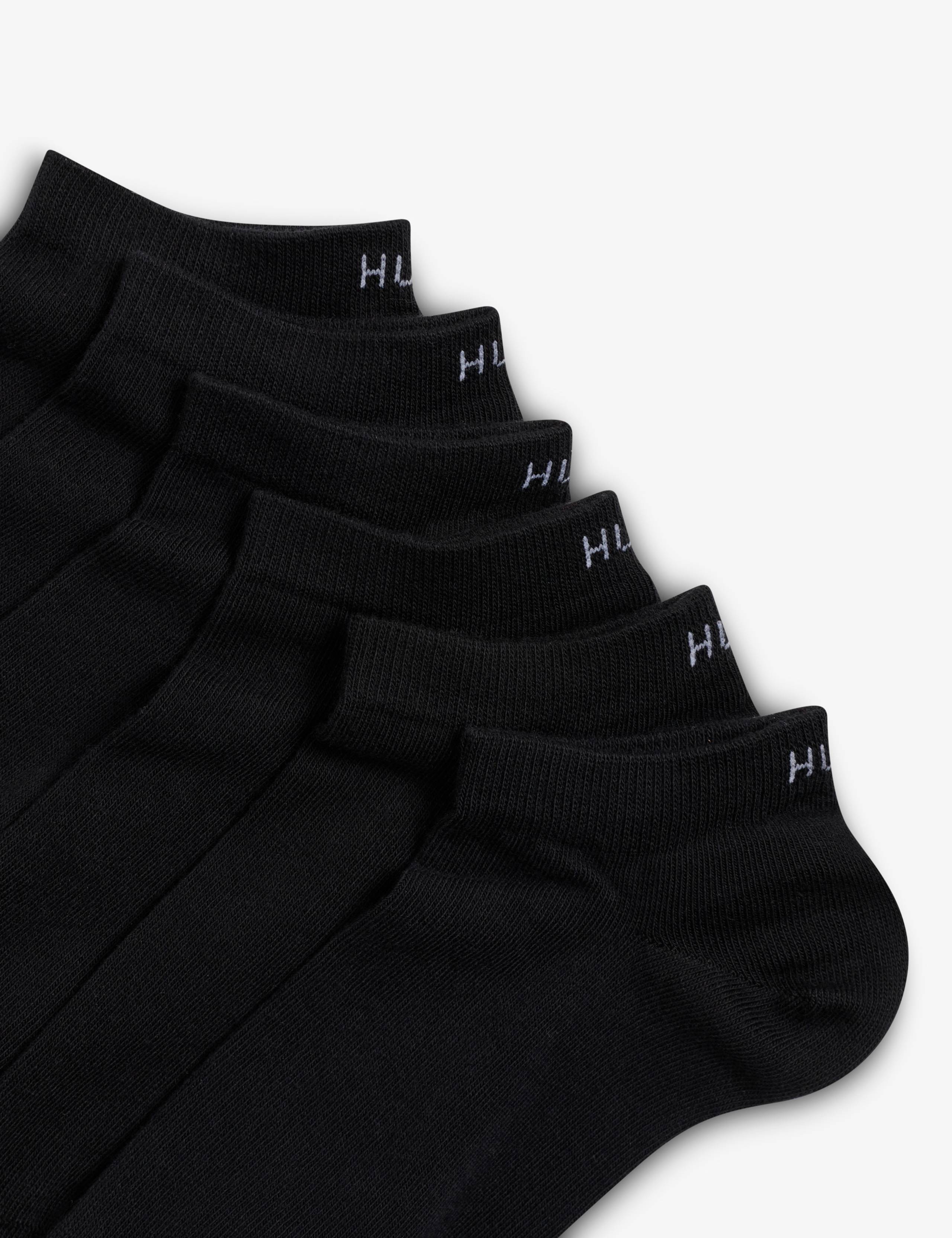 6 Pack Cotton Rich Logo Trainer Socks 2 of 3