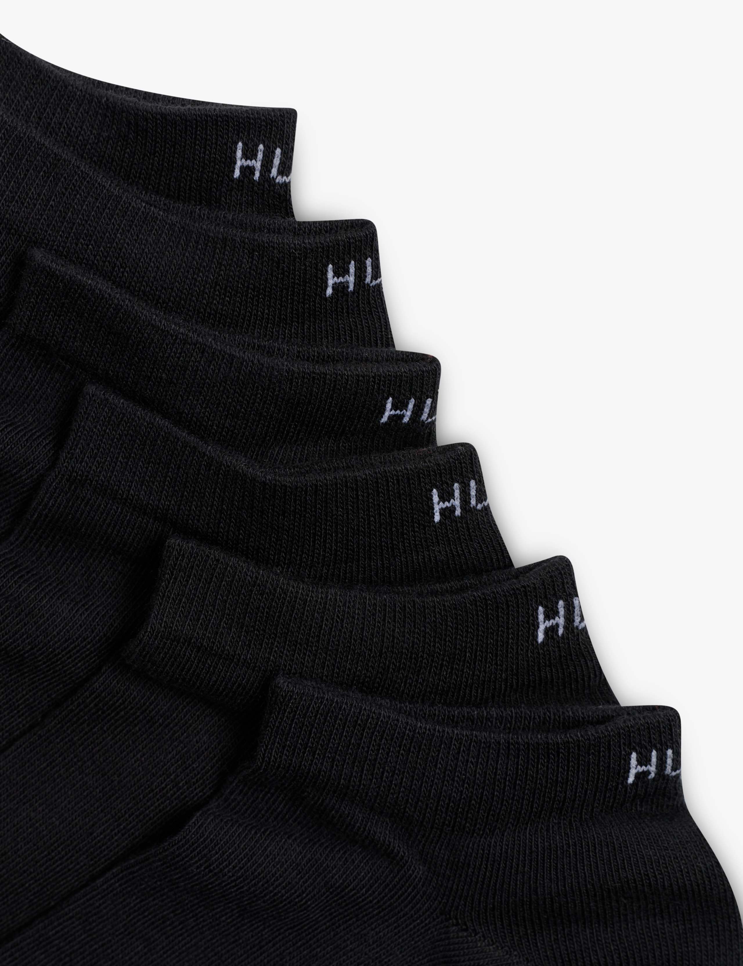 6 Pack Cotton Rich Logo Trainer Socks 3 of 3