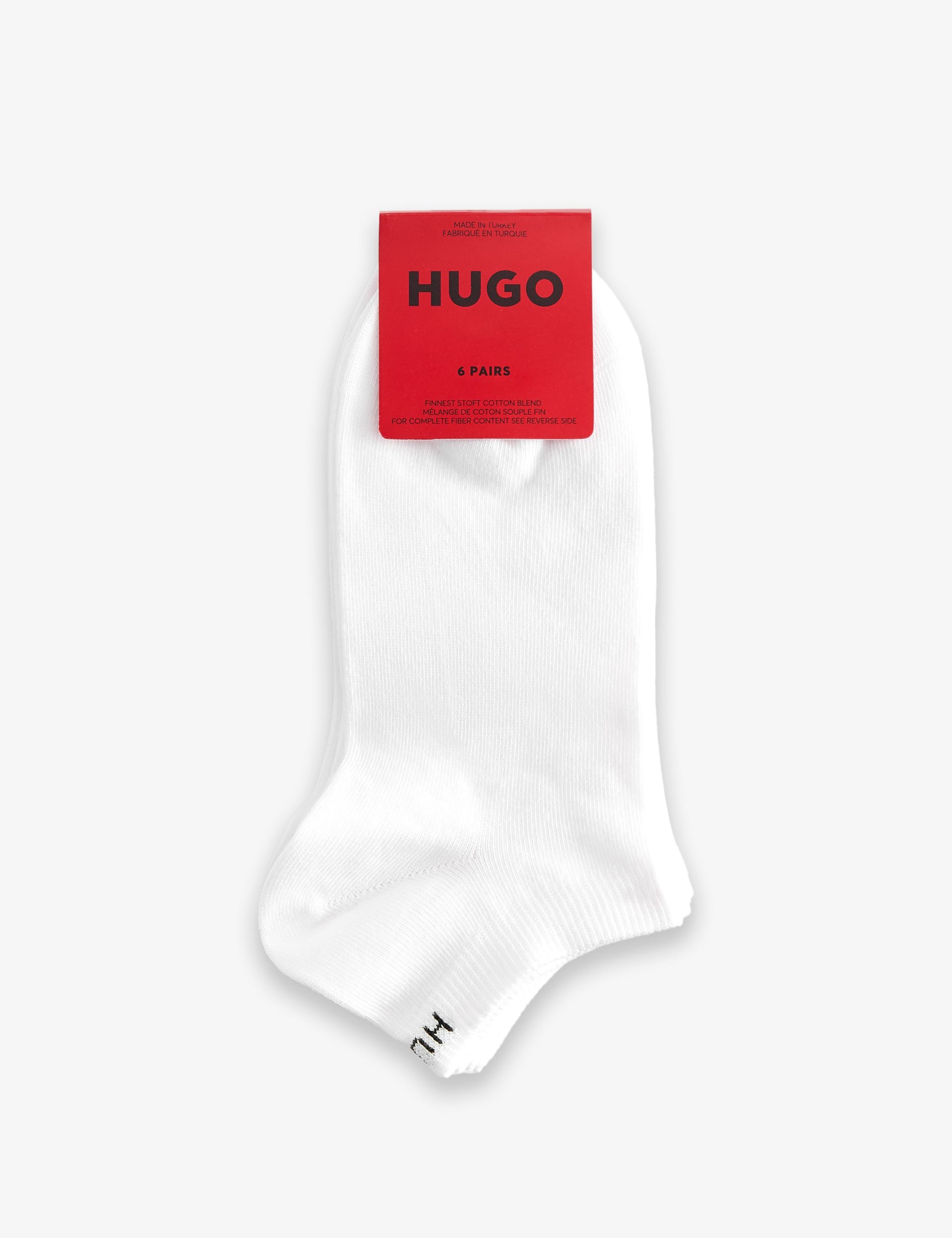 6 Pack Cotton Rich Logo Trainer Socks 2 of 3