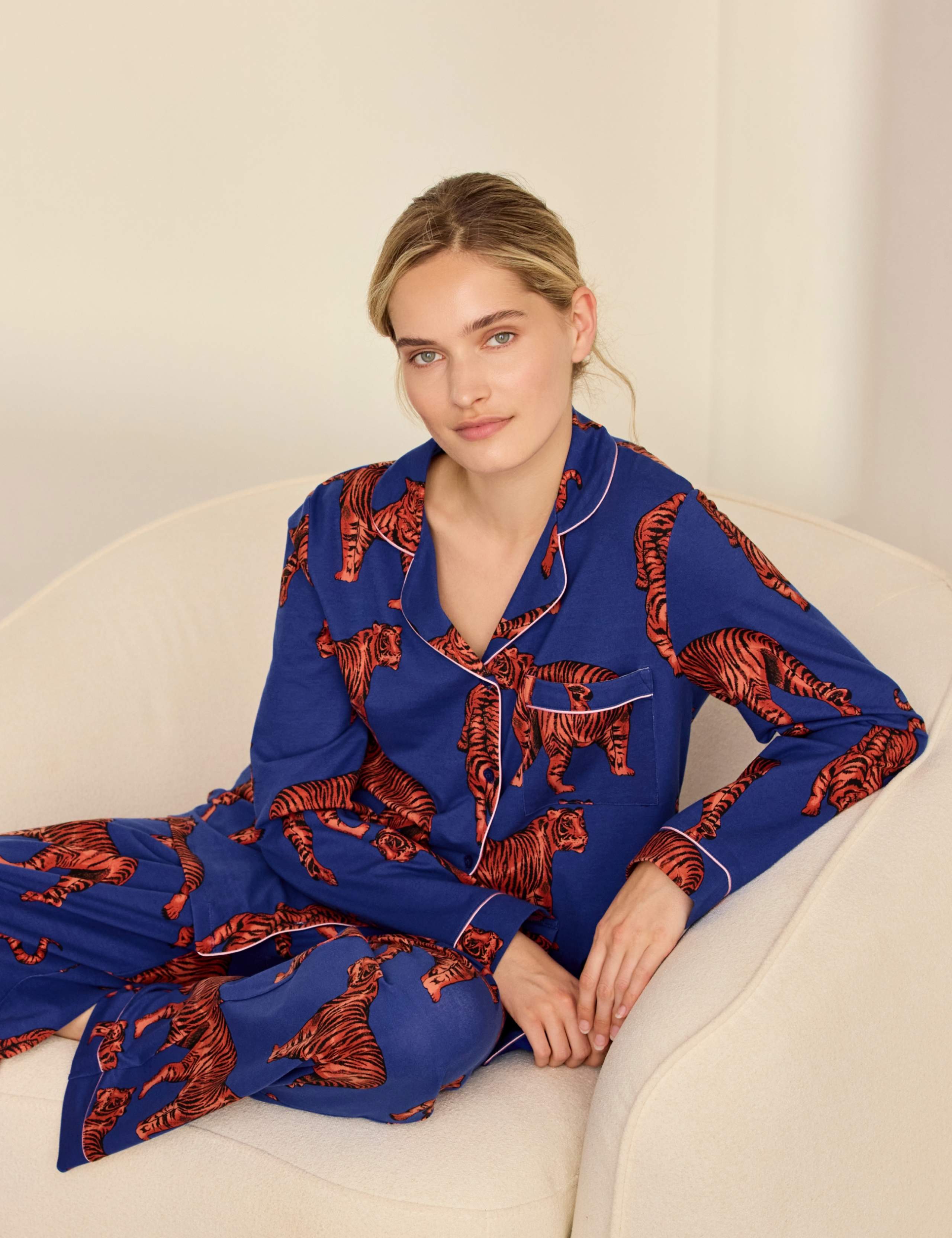 Cotton Button Fastening Pyjama Set 2 of 6