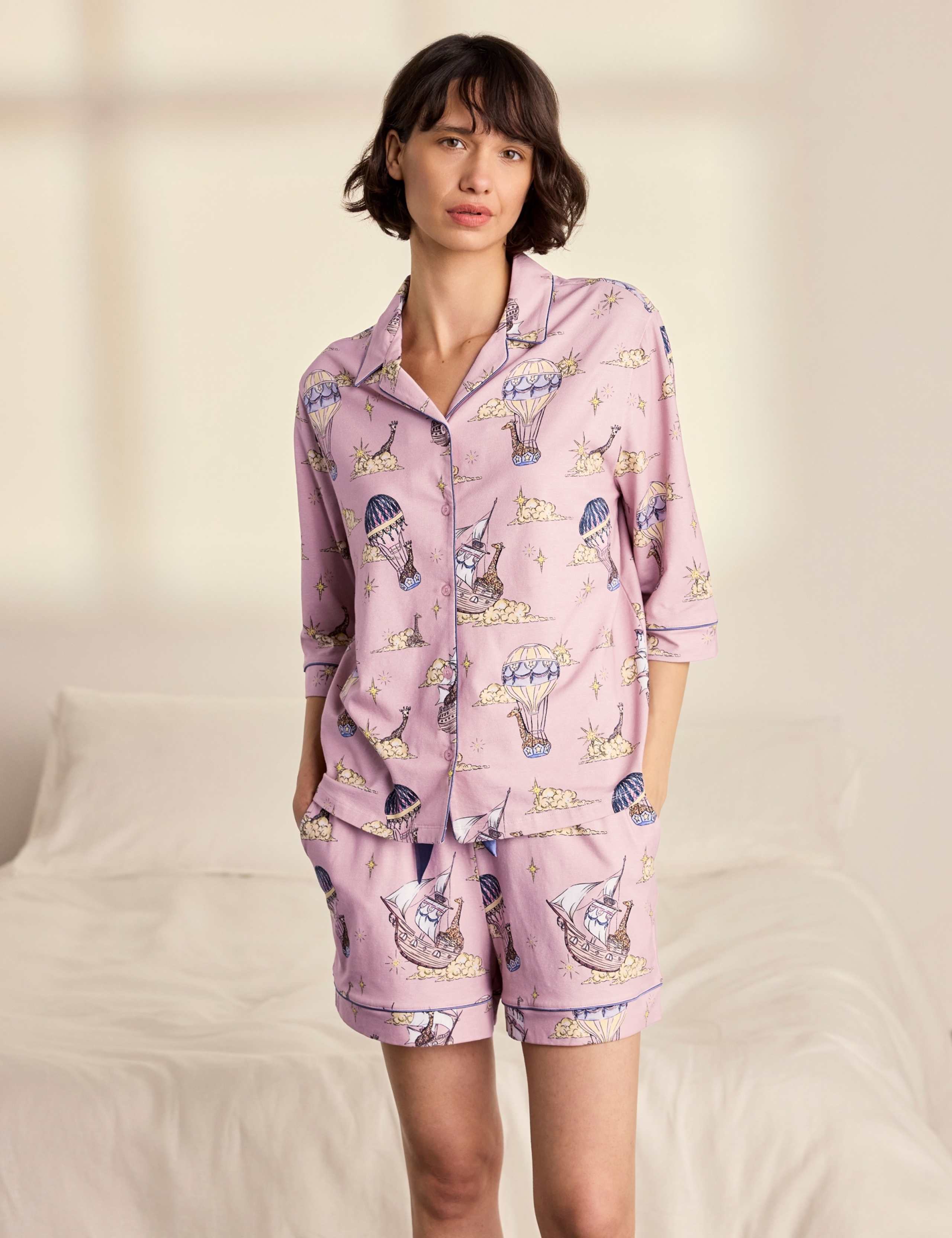 Cotton Short Sleeve Pyjama Set 1 of 6