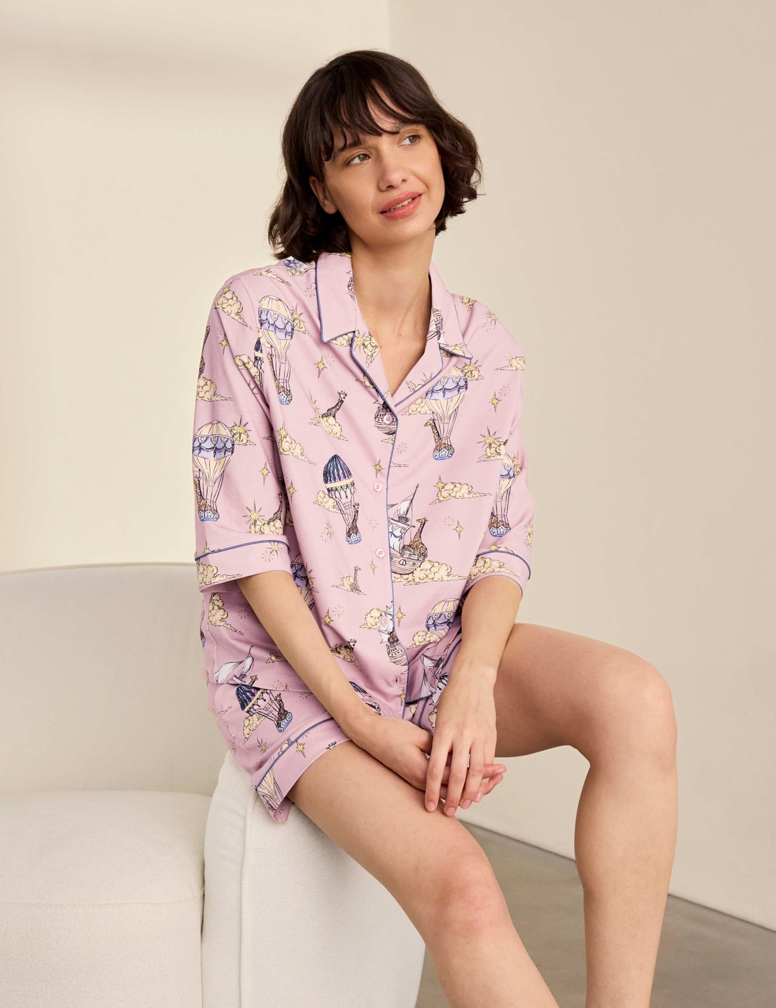Cotton Short Sleeve Pyjama Set 4 of 6