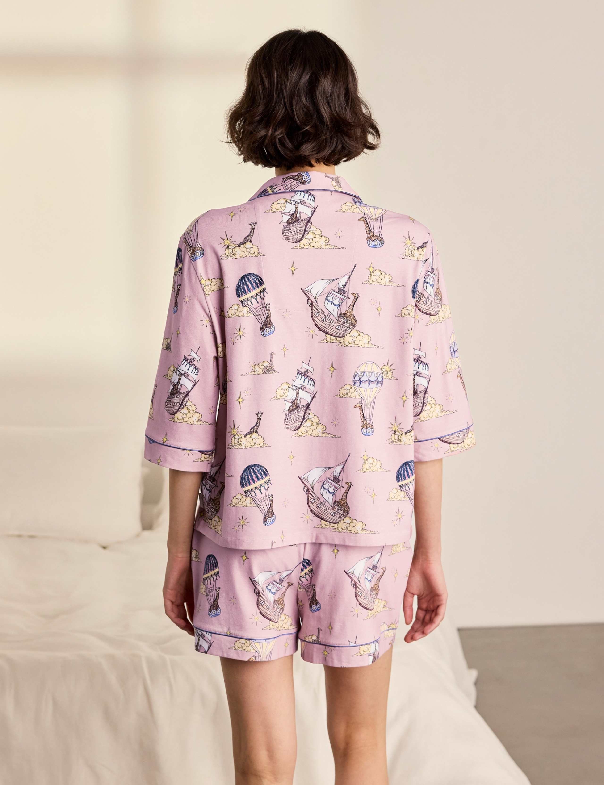 Cotton Short Sleeve Pyjama Set 6 of 6