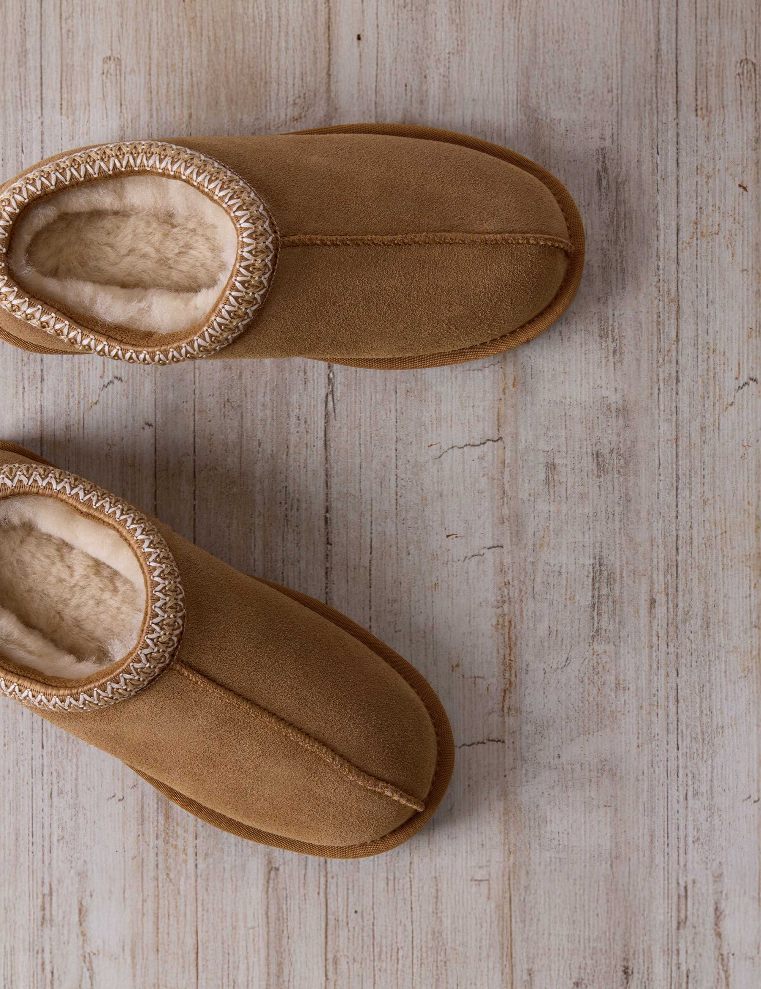 Suede Sheepskin Slipper Boots 2 of 5