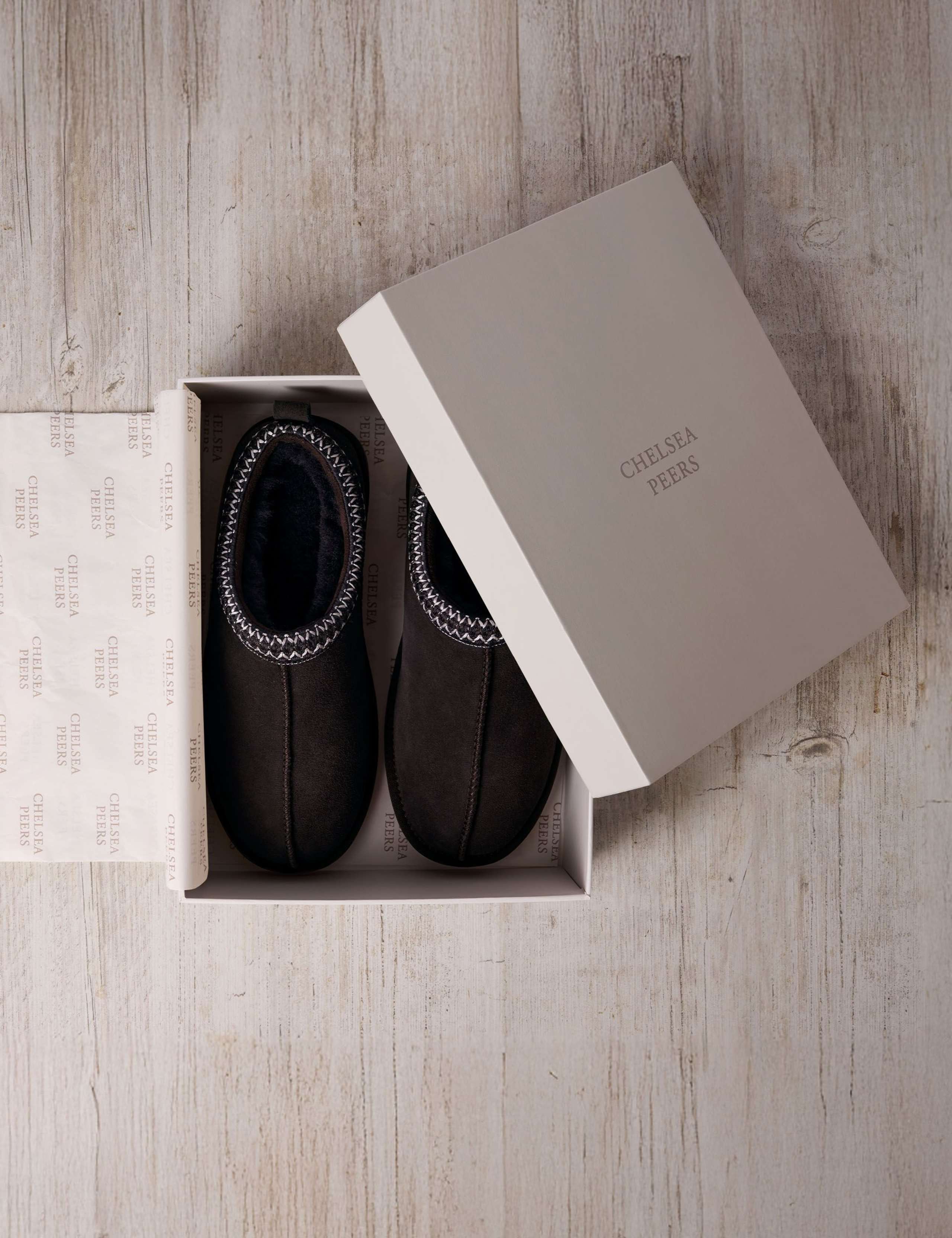 Suede Sheepskin Slipper Boots 1 of 5