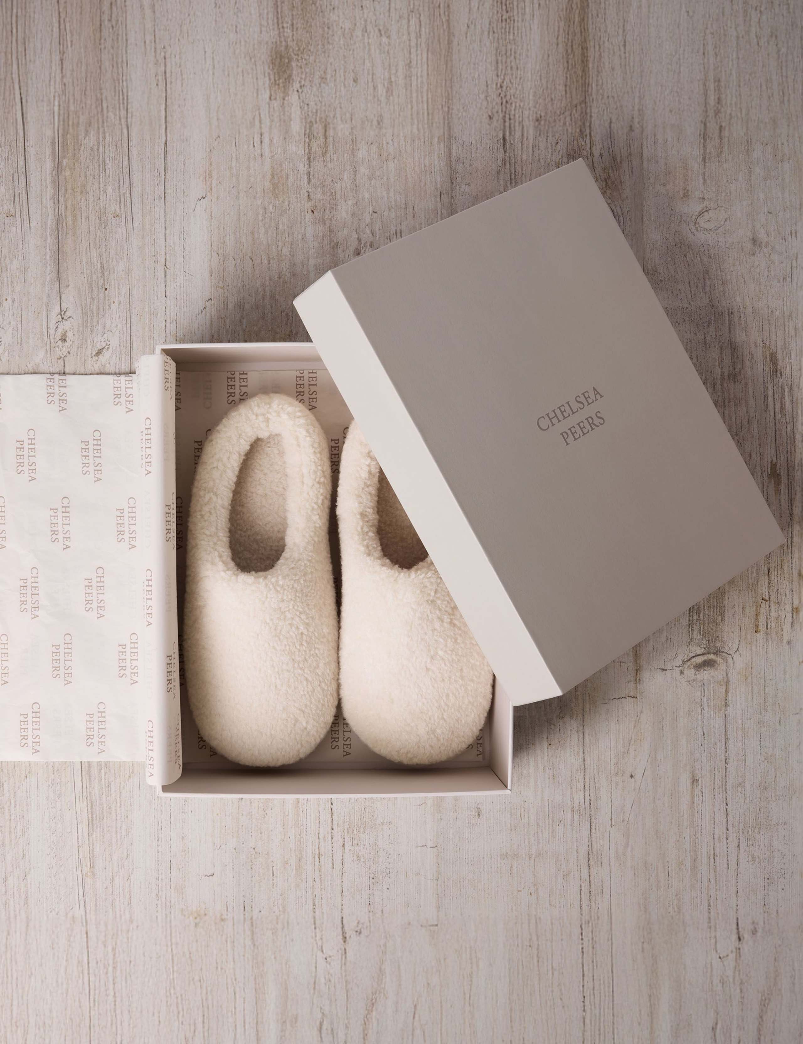 Faux Sheepskin Borg Mule Slippers 1 of 5