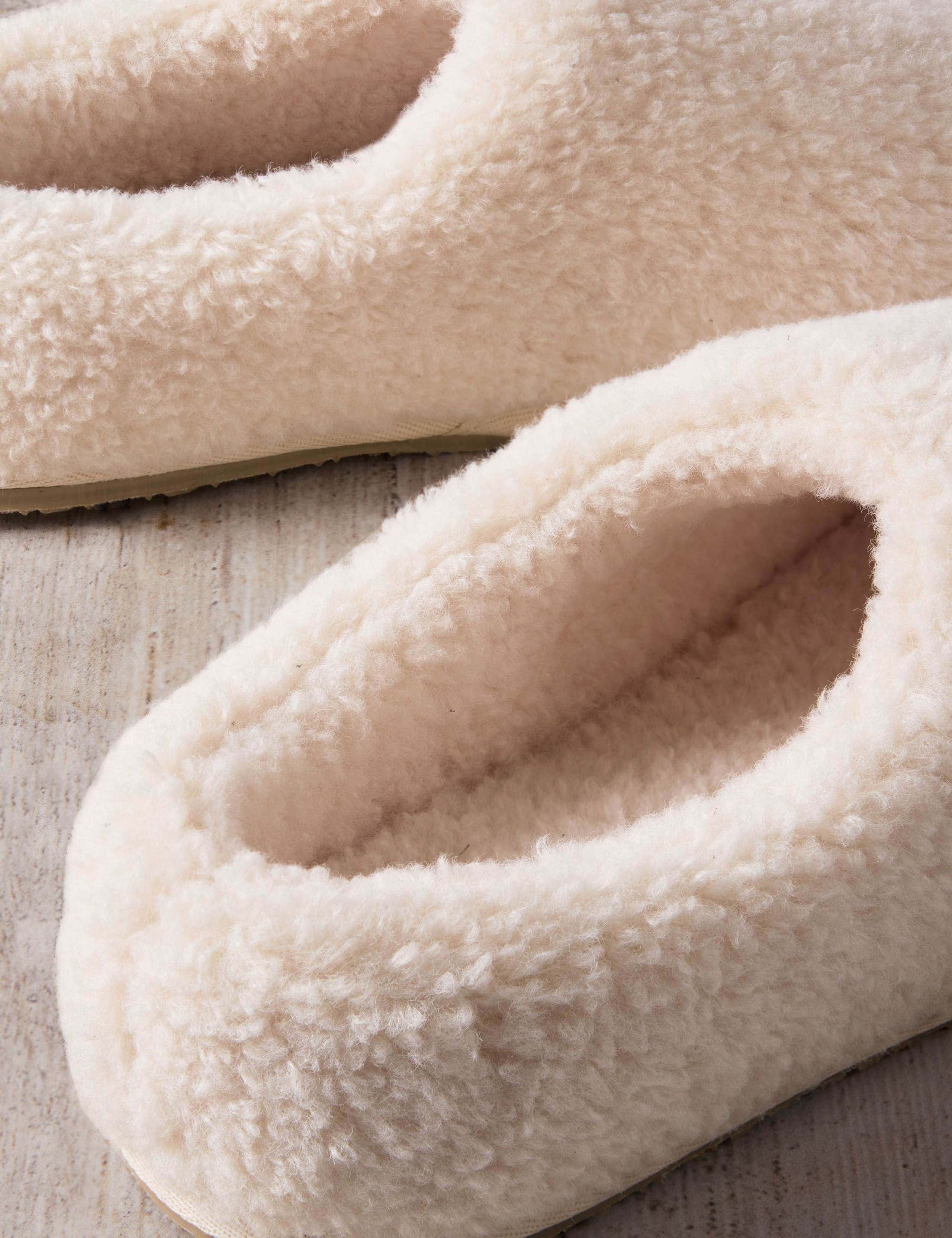 Faux Sheepskin Borg Mule Slippers 3 of 5