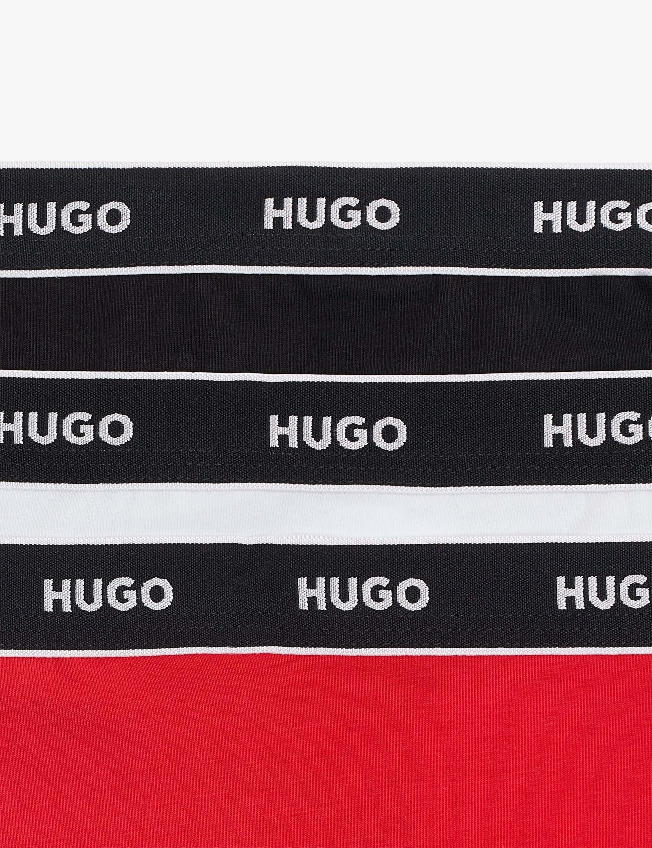 3 Pack Cotton Rich Logo Waistband Thongs 2 of 2