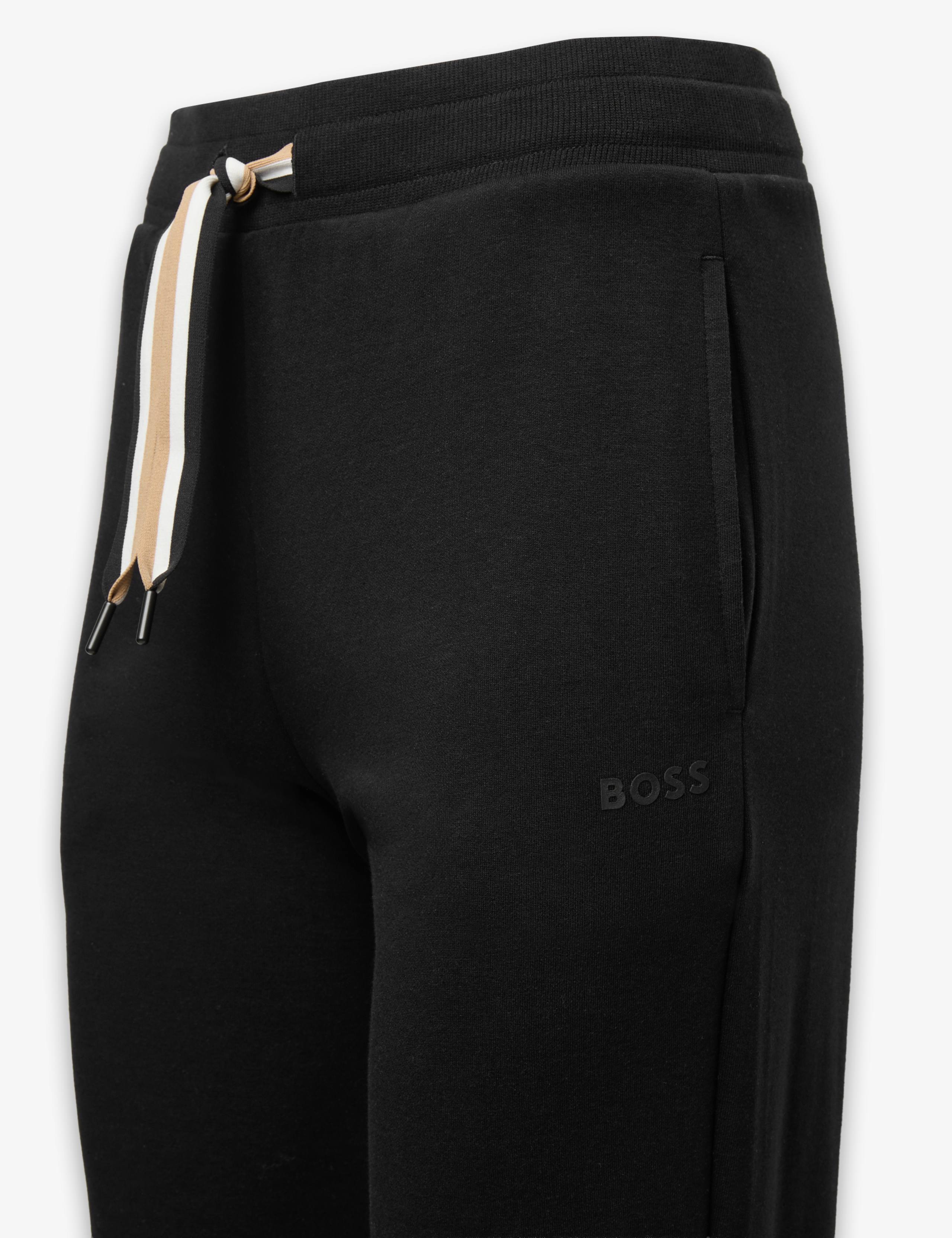 Cotton Blend Striped Drawcord Lounge Joggers 2 of 3