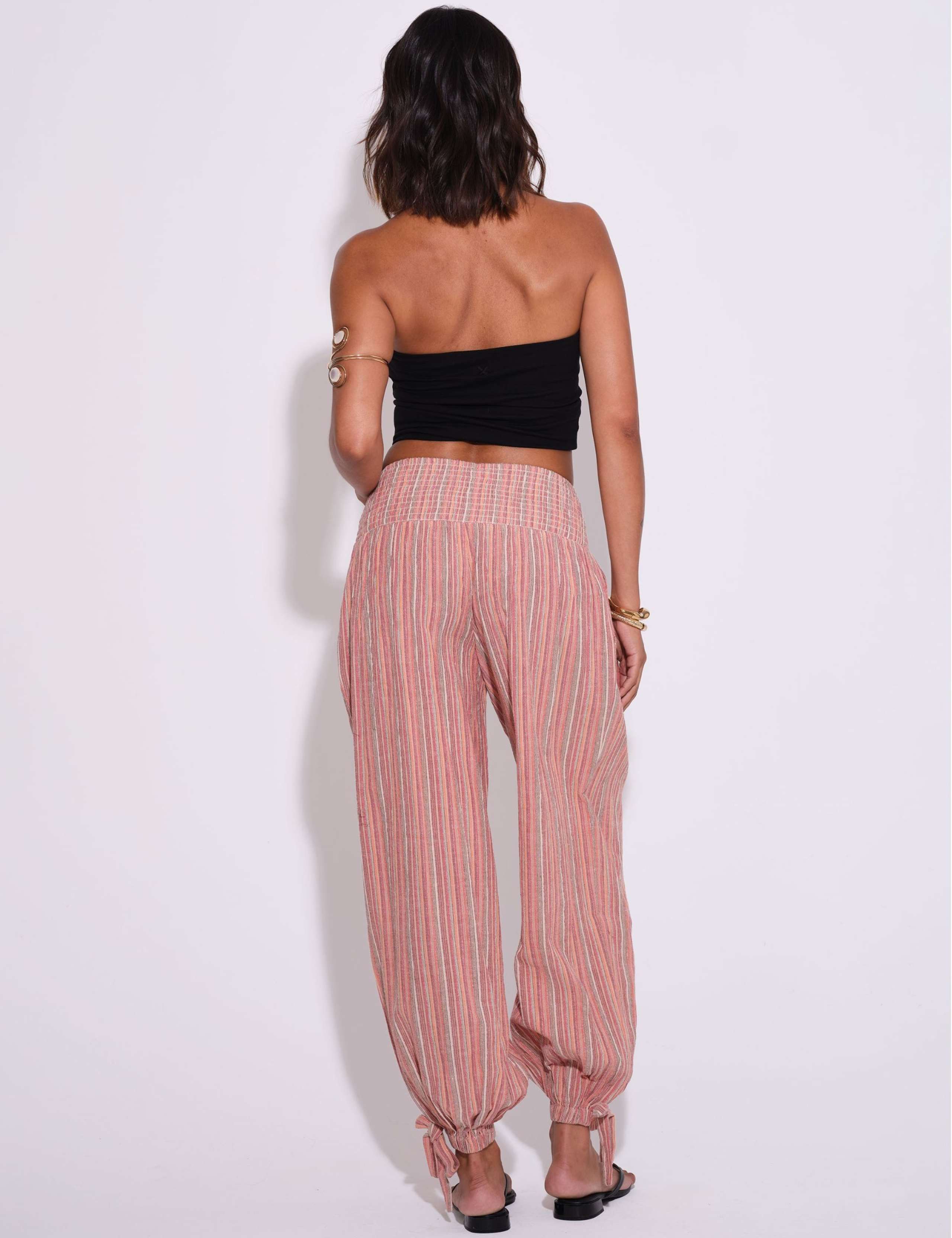 Cotton Rich Striped Balloon Beach Trousers 4 of 6
