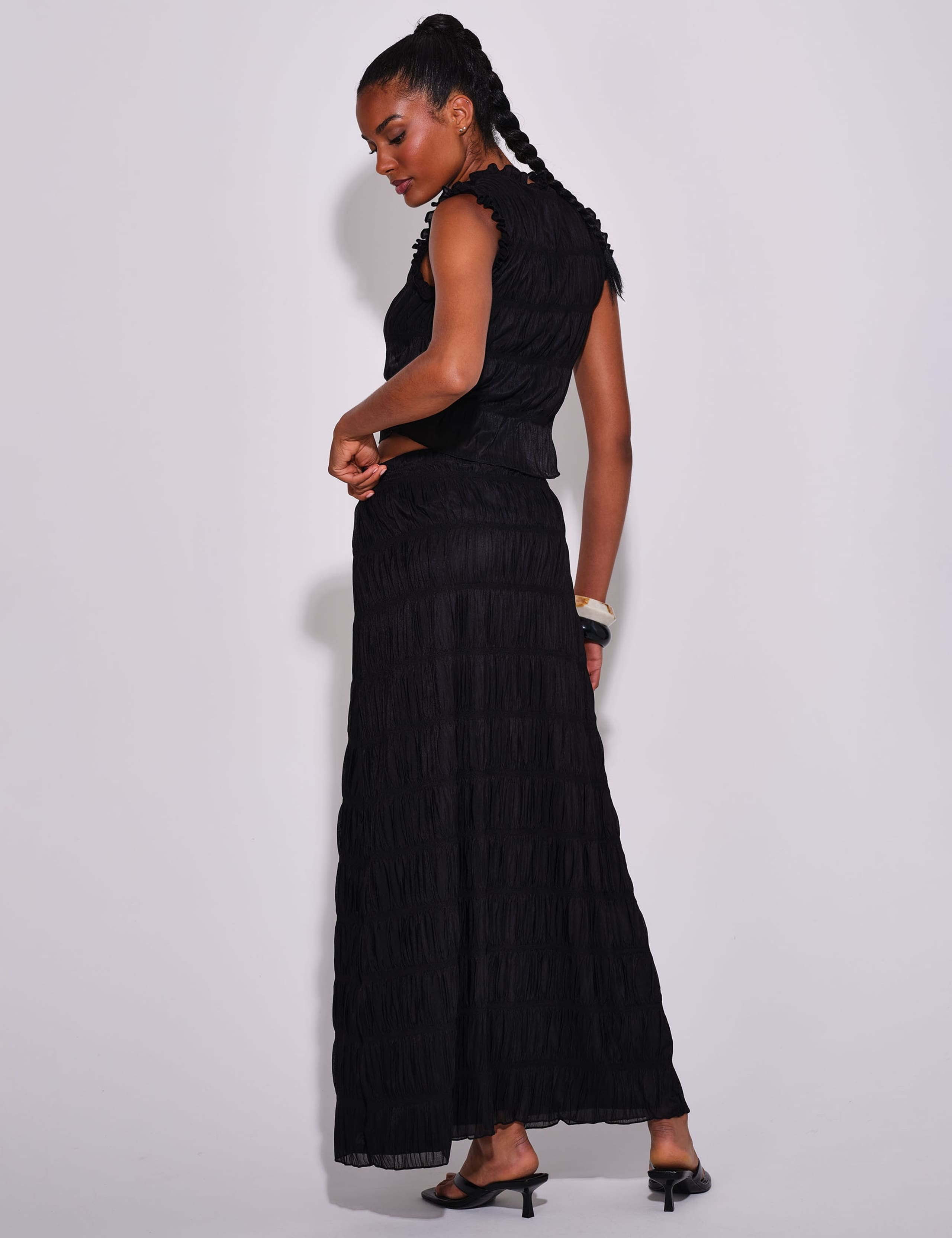Ruched Frill Detail Top 3 of 4