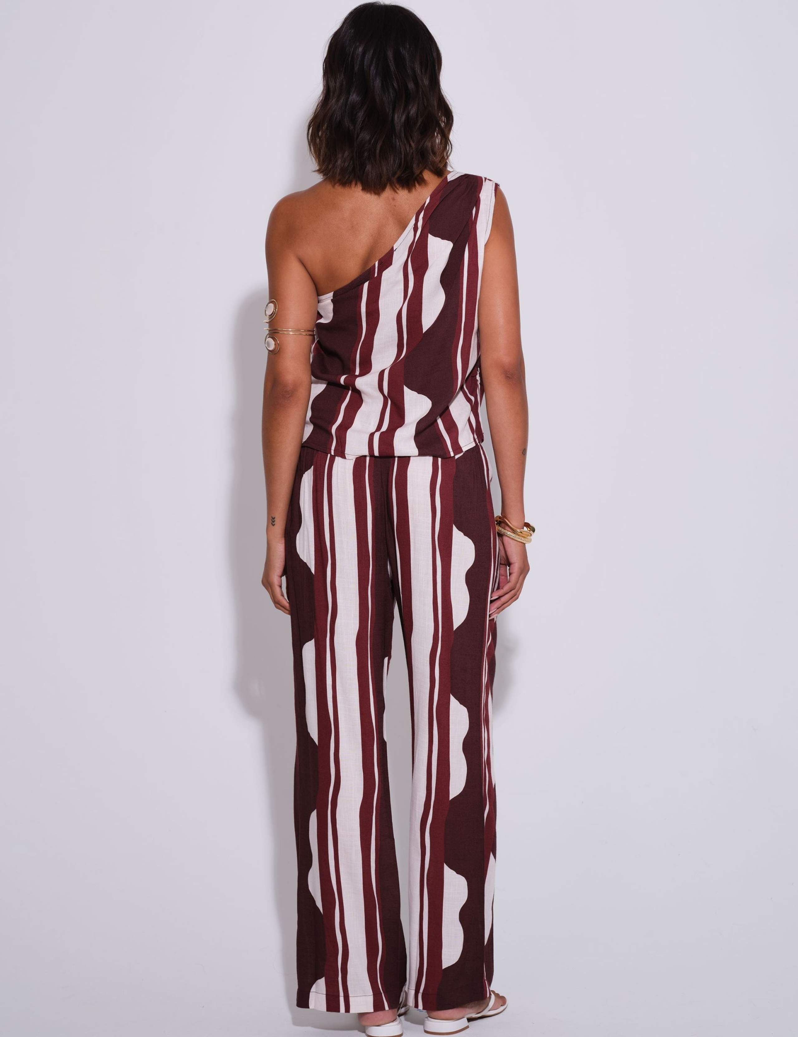 Striped One Shoulder Cami Top 3 of 4