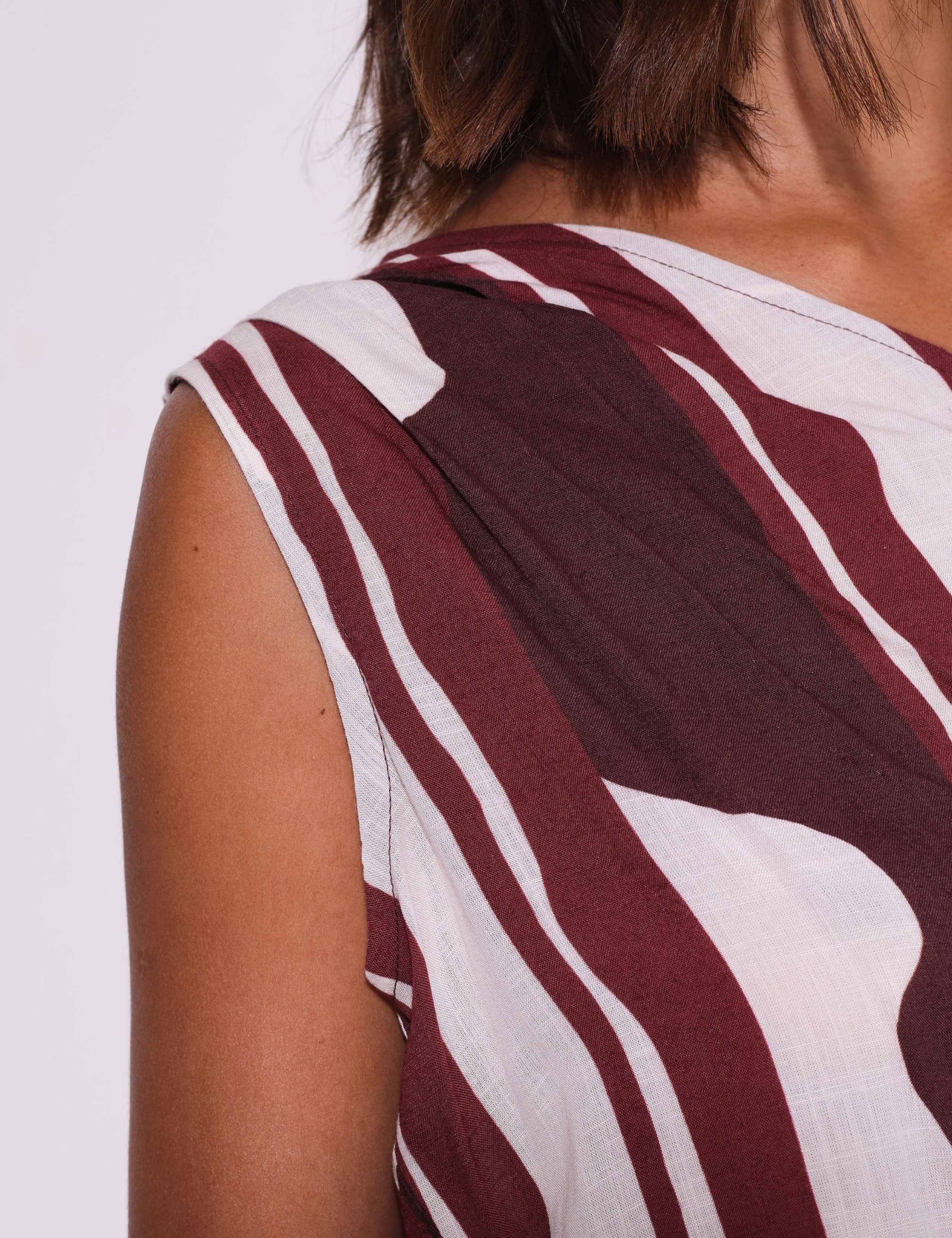 Striped One Shoulder Cami Top 4 of 4