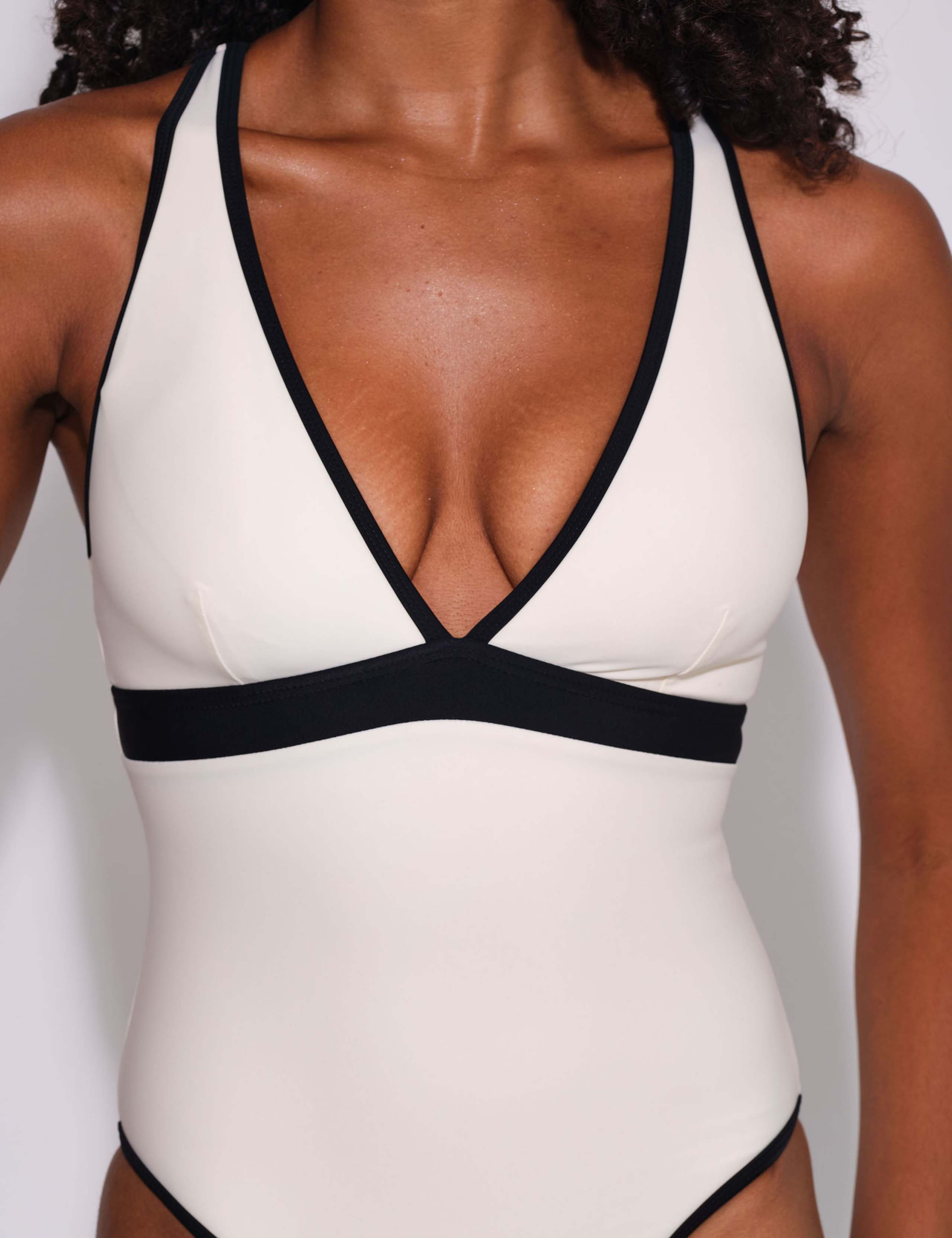 Textured Padded Plunge Swimsuit 3 of 4